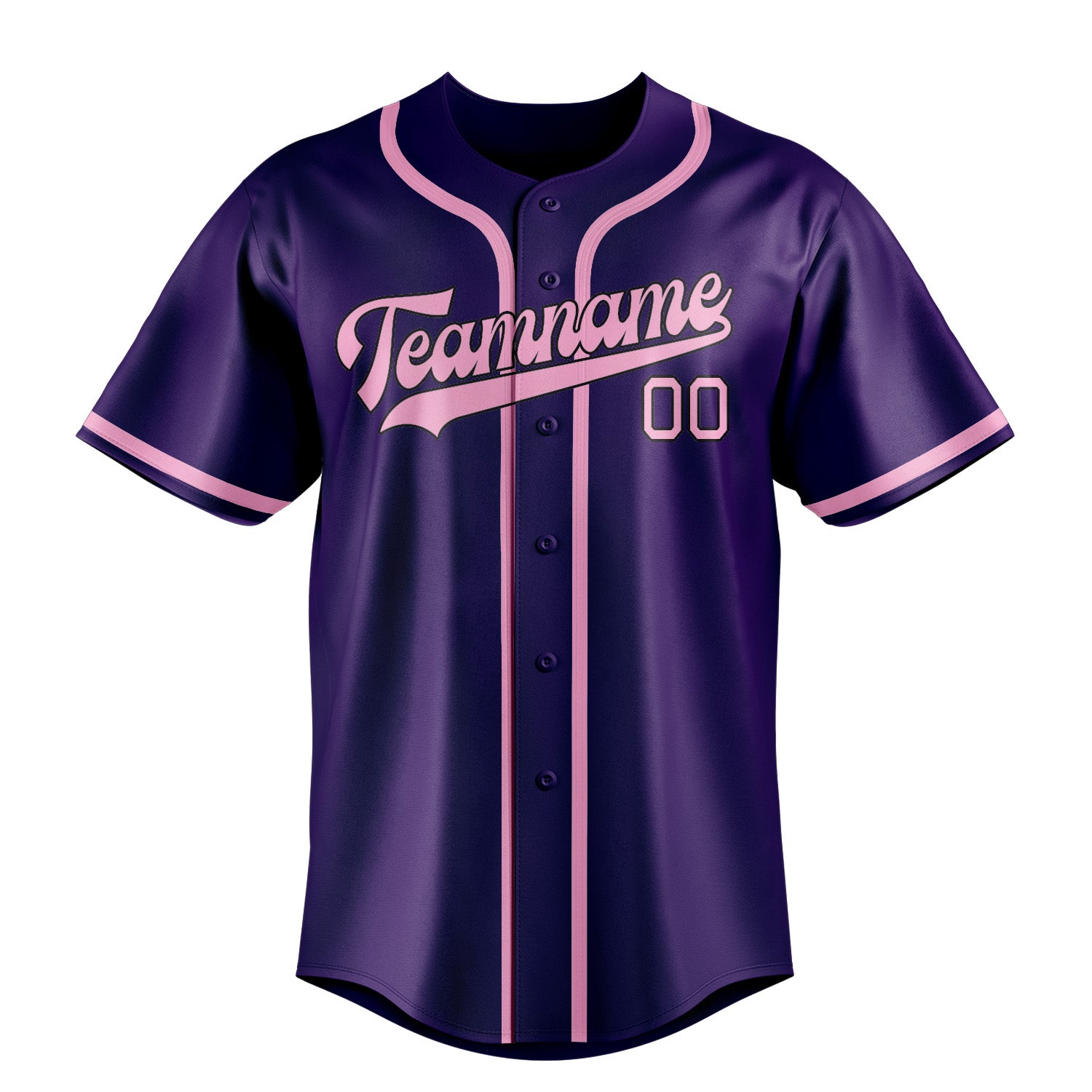 Custom Purple Light Pink Baseball Jersey