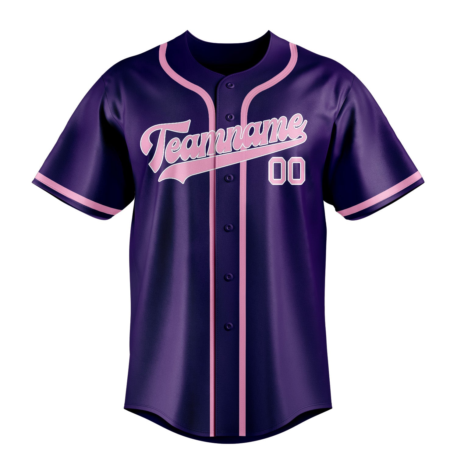 Custom Purple Light Pink Baseball Jersey