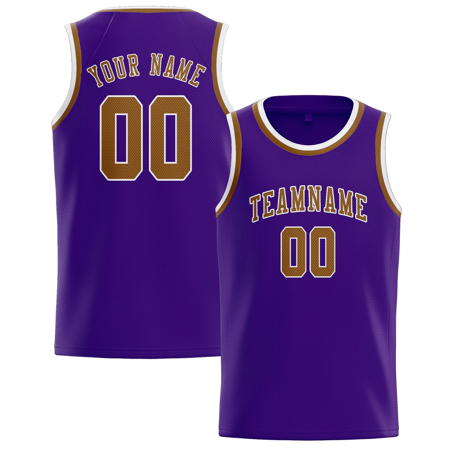 Custom Purple Khaki Basketball Jersey