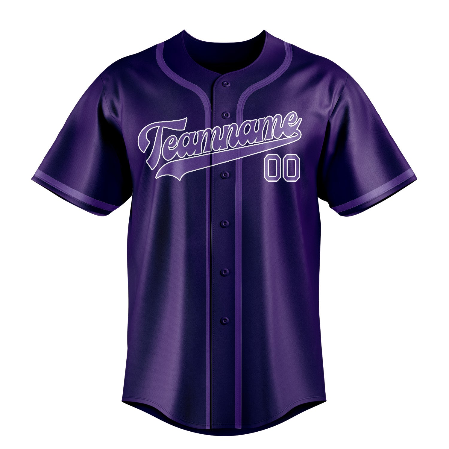 Custom Purple Light Purple Baseball Jersey