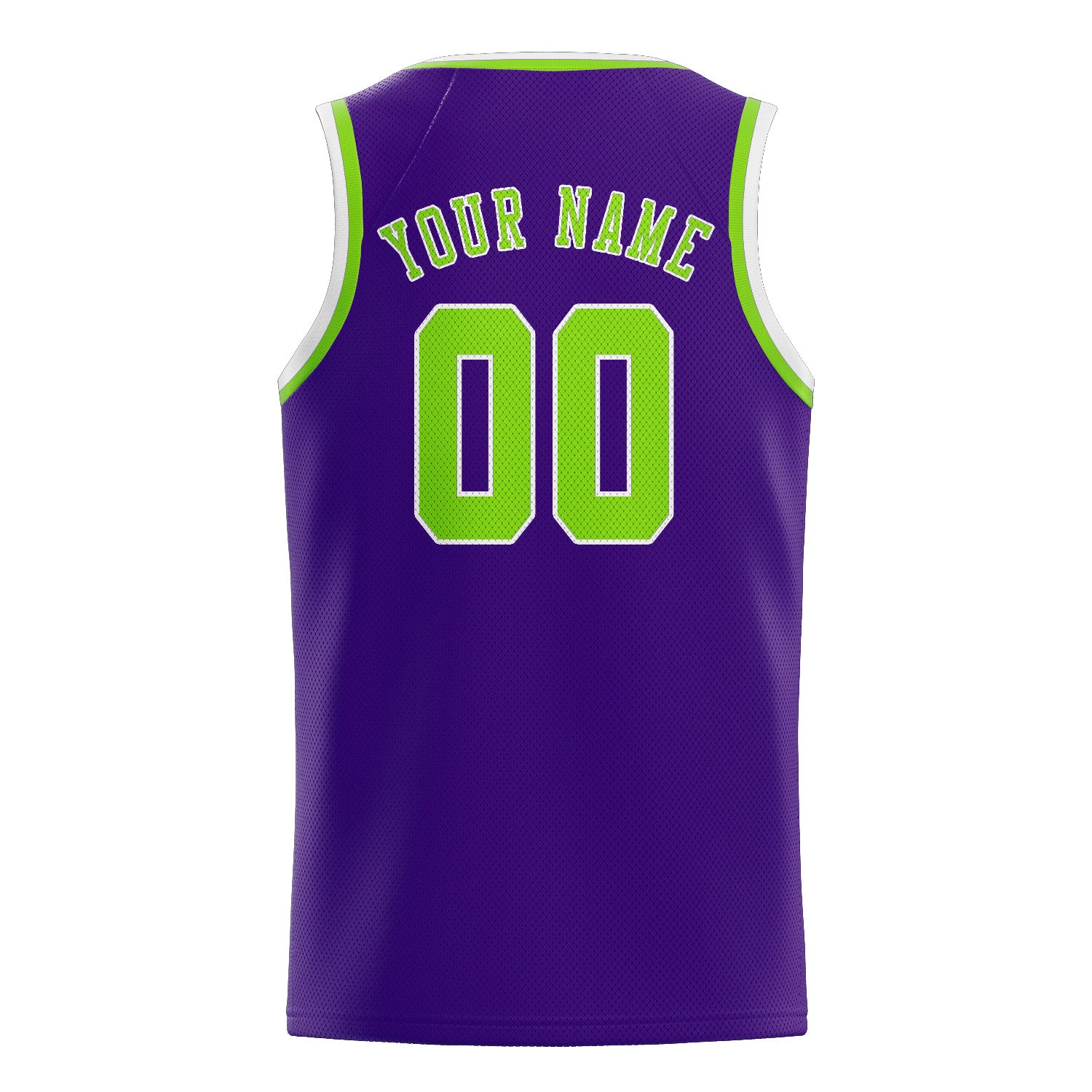 Custom Purple Emerald Green Basketball Jersey
