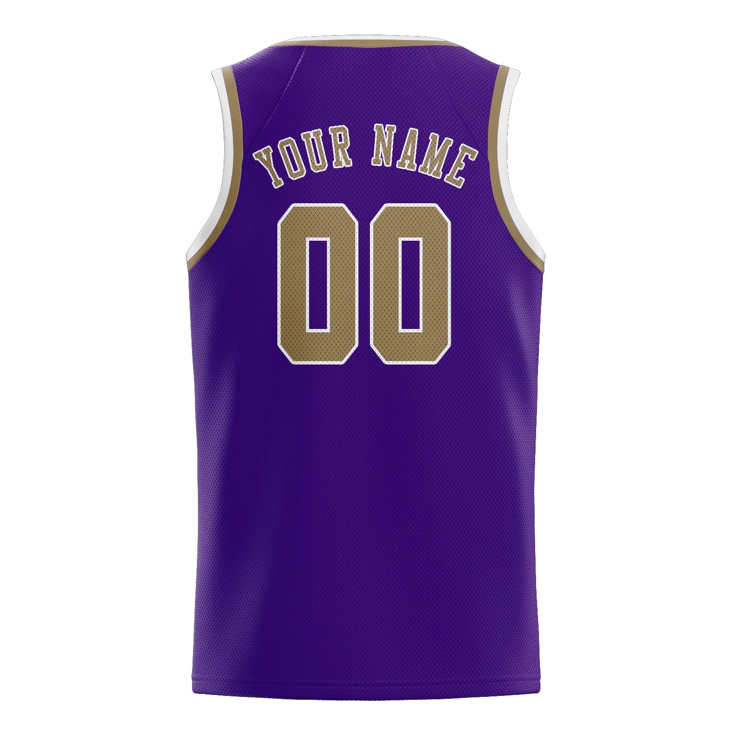 Custom Purple Light Khaki Basketball Jersey