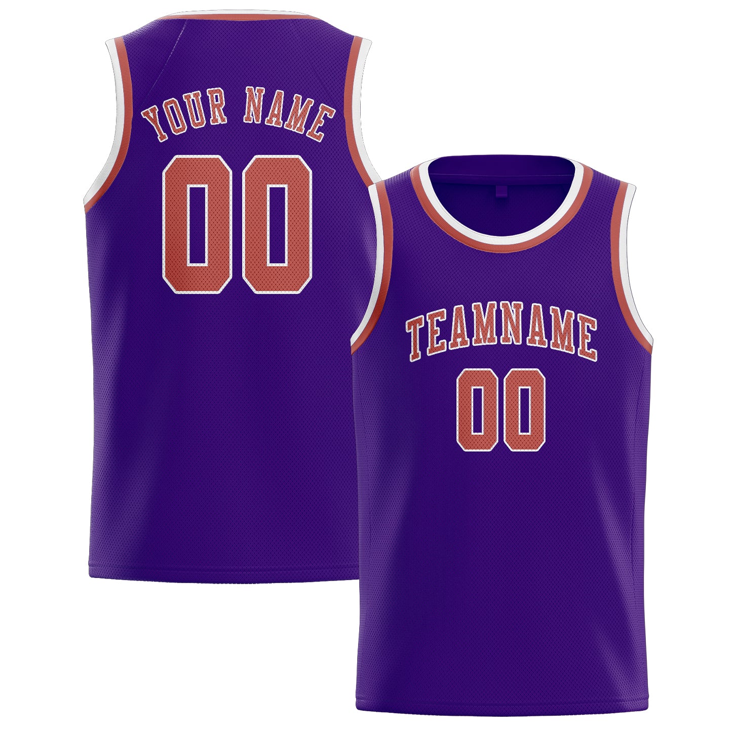 Custom Purple Copper Rose Basketball Jersey