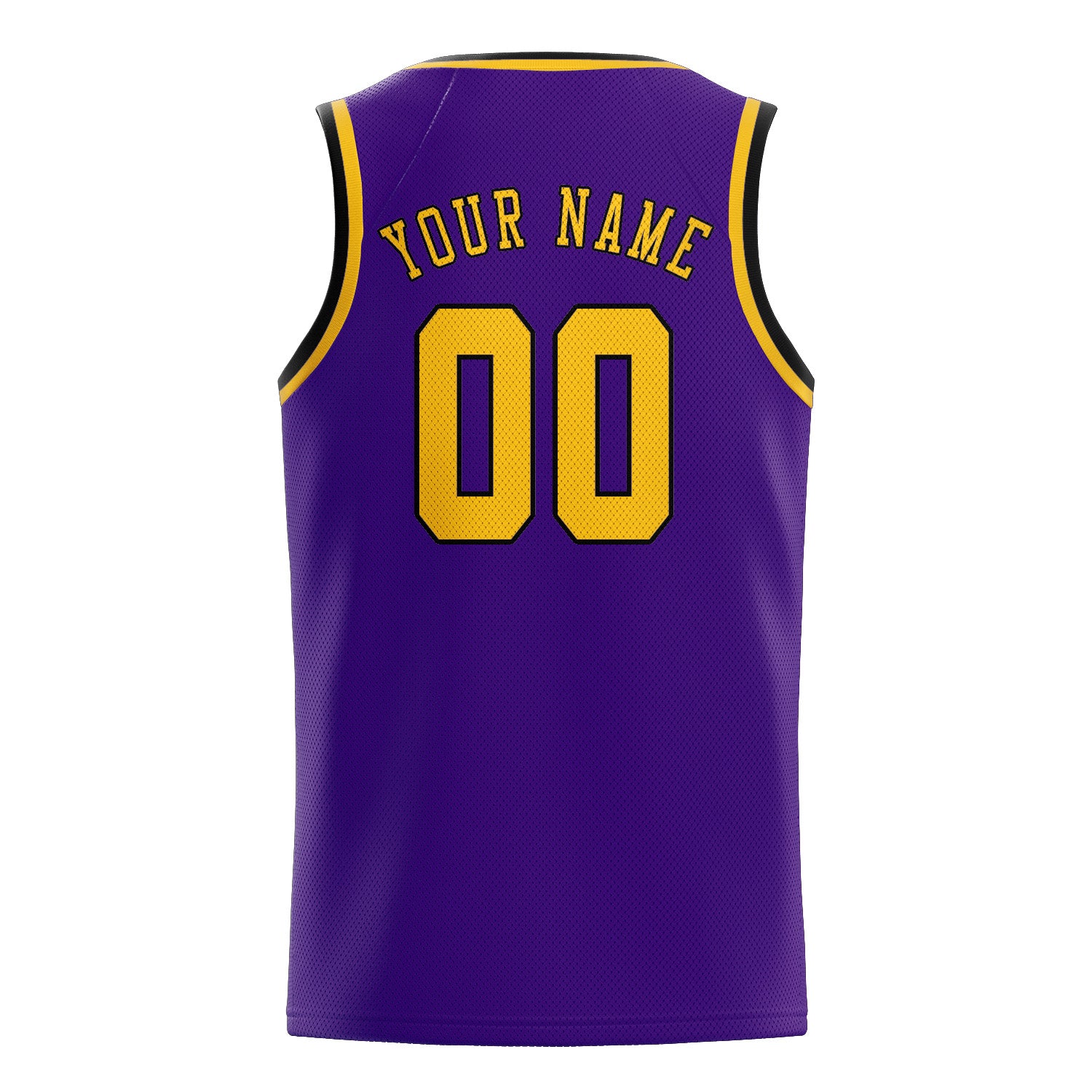 Custom Purple Gold Basketball Jersey