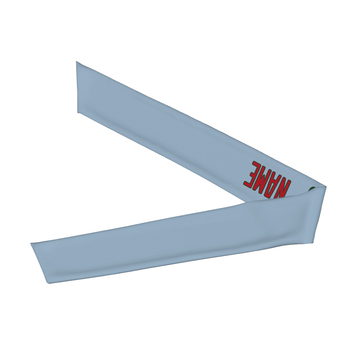 Custom Light Blue Red Headband