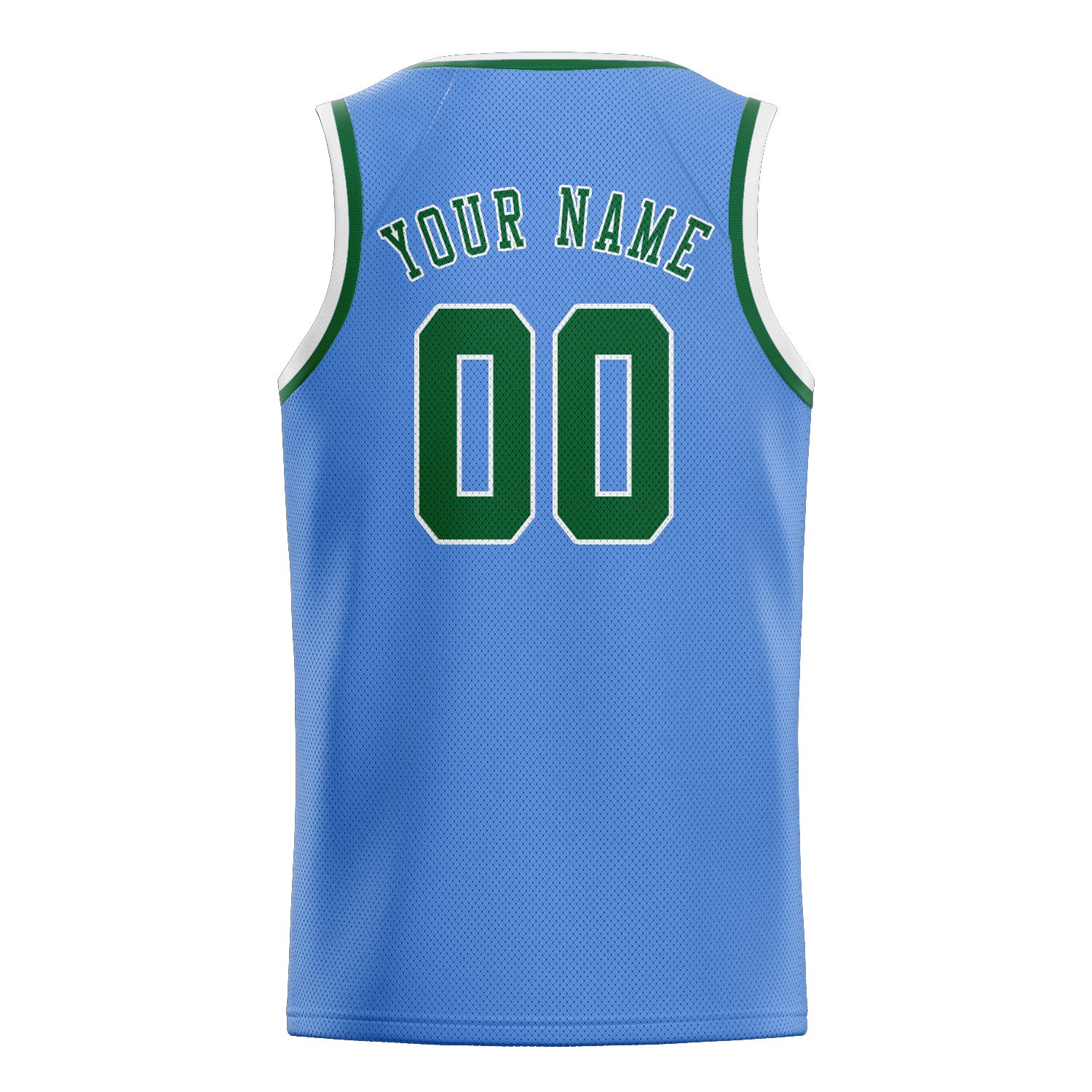 Custom Light Blue Green Basketball Jersey