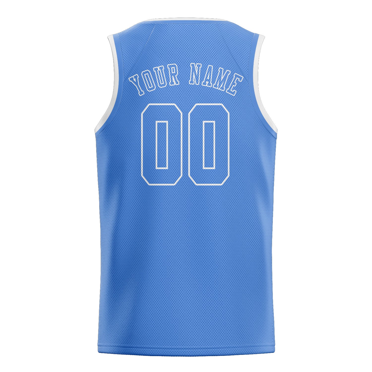 Custom Light Blue Light Blue Basketball Jersey