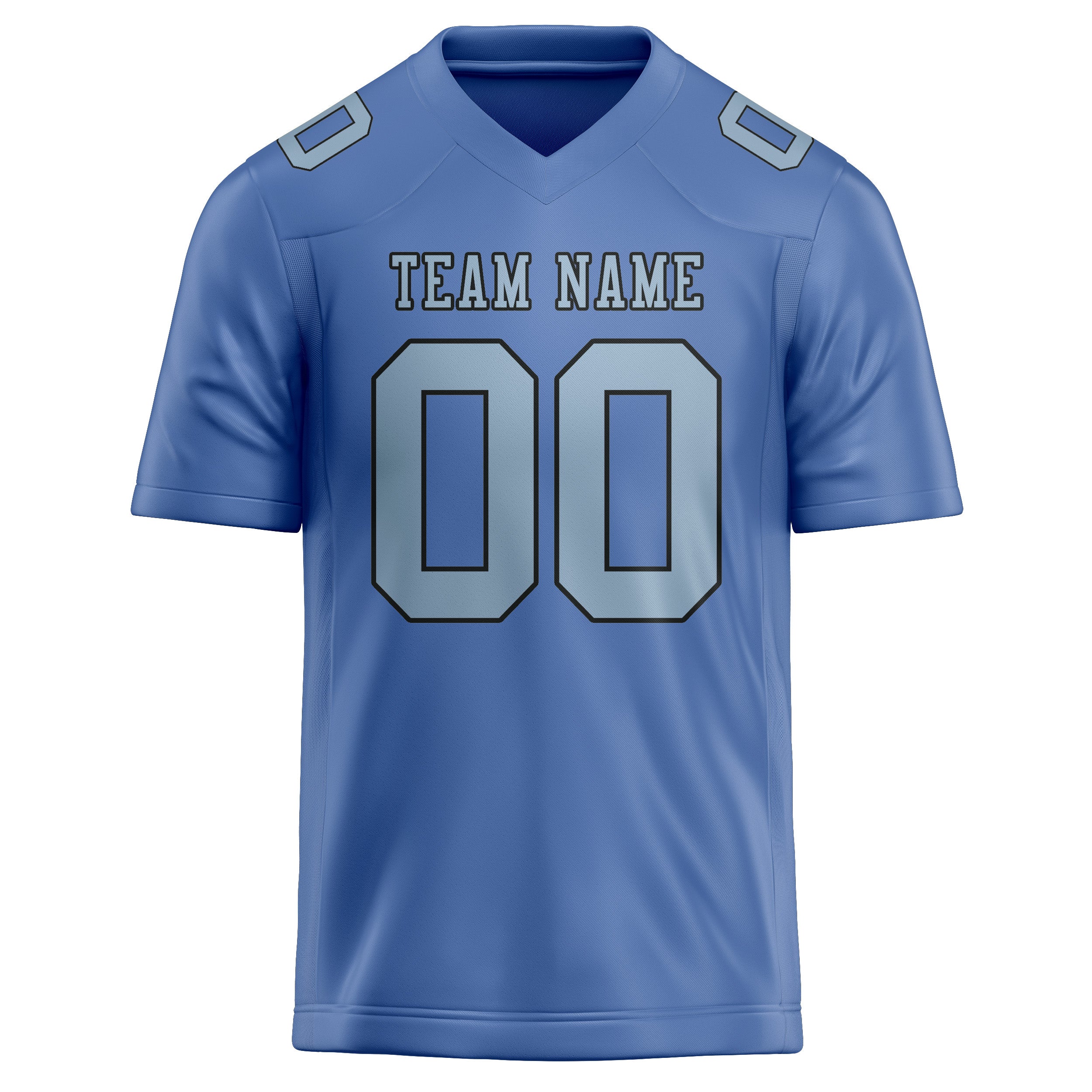 Custom Light Blue Light Blue Football Jersey