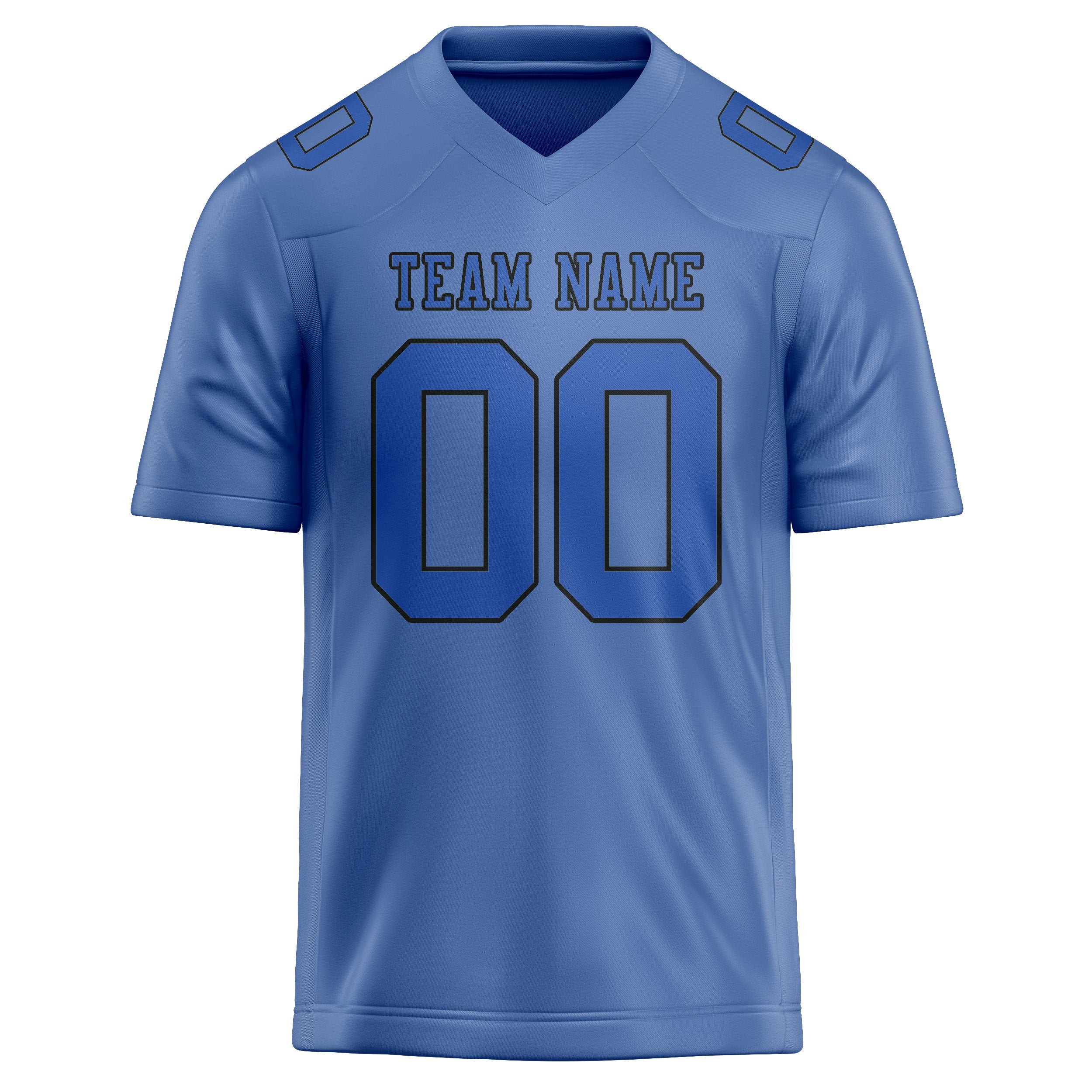 Custom Light Blue Sky Blue Football Jersey