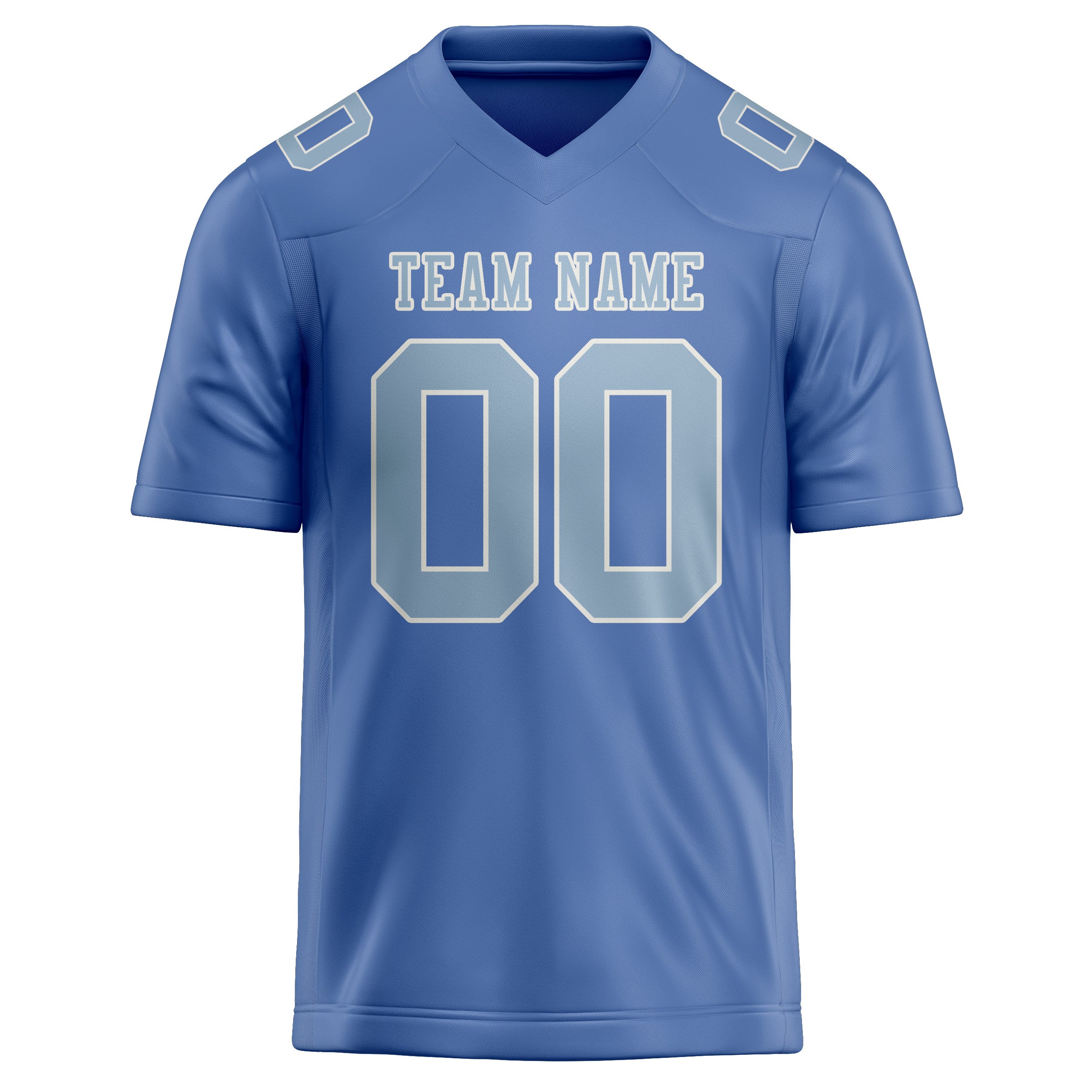 Custom Light Blue Light Blue Football Jersey