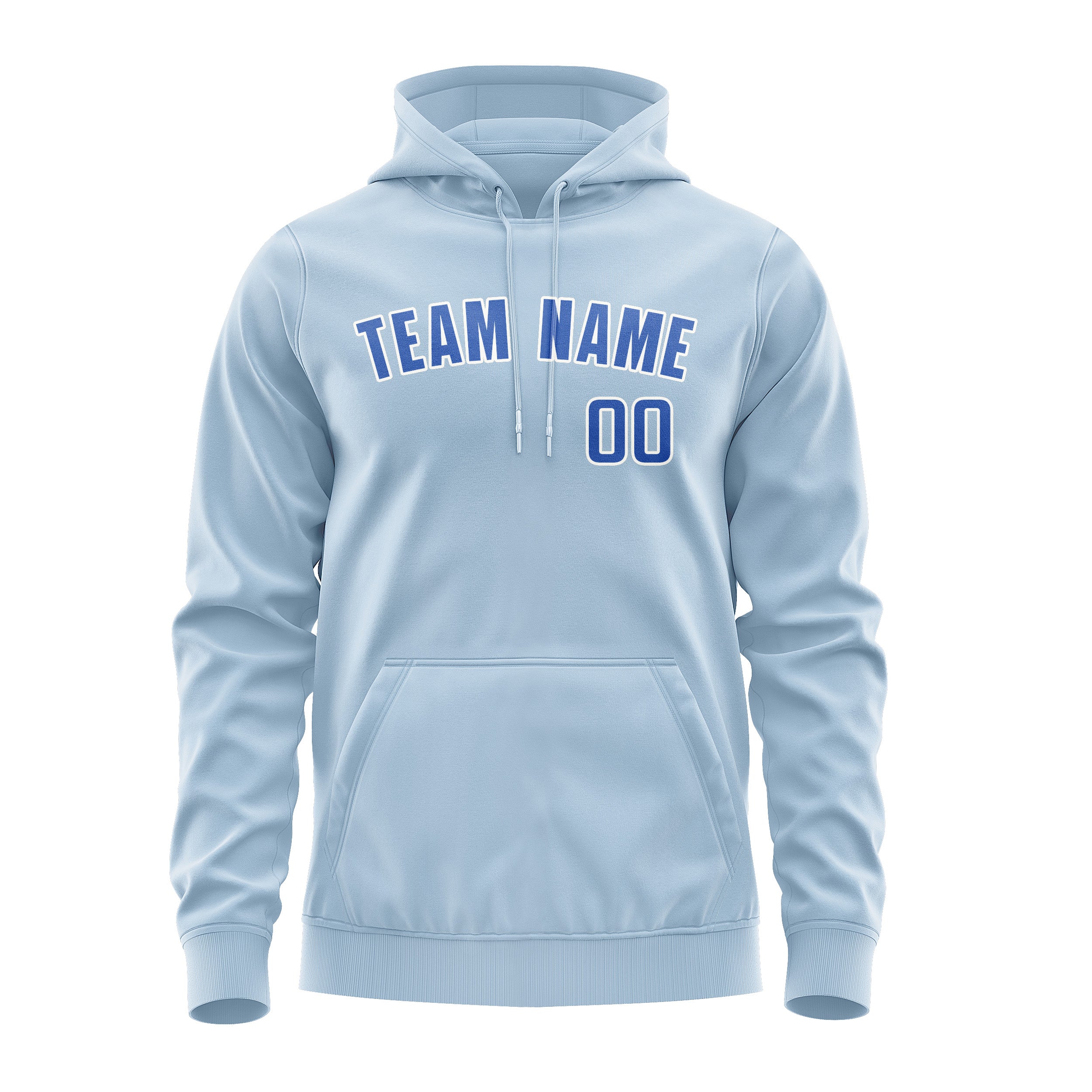 Custom Light Blue Sky Blue Hoodie