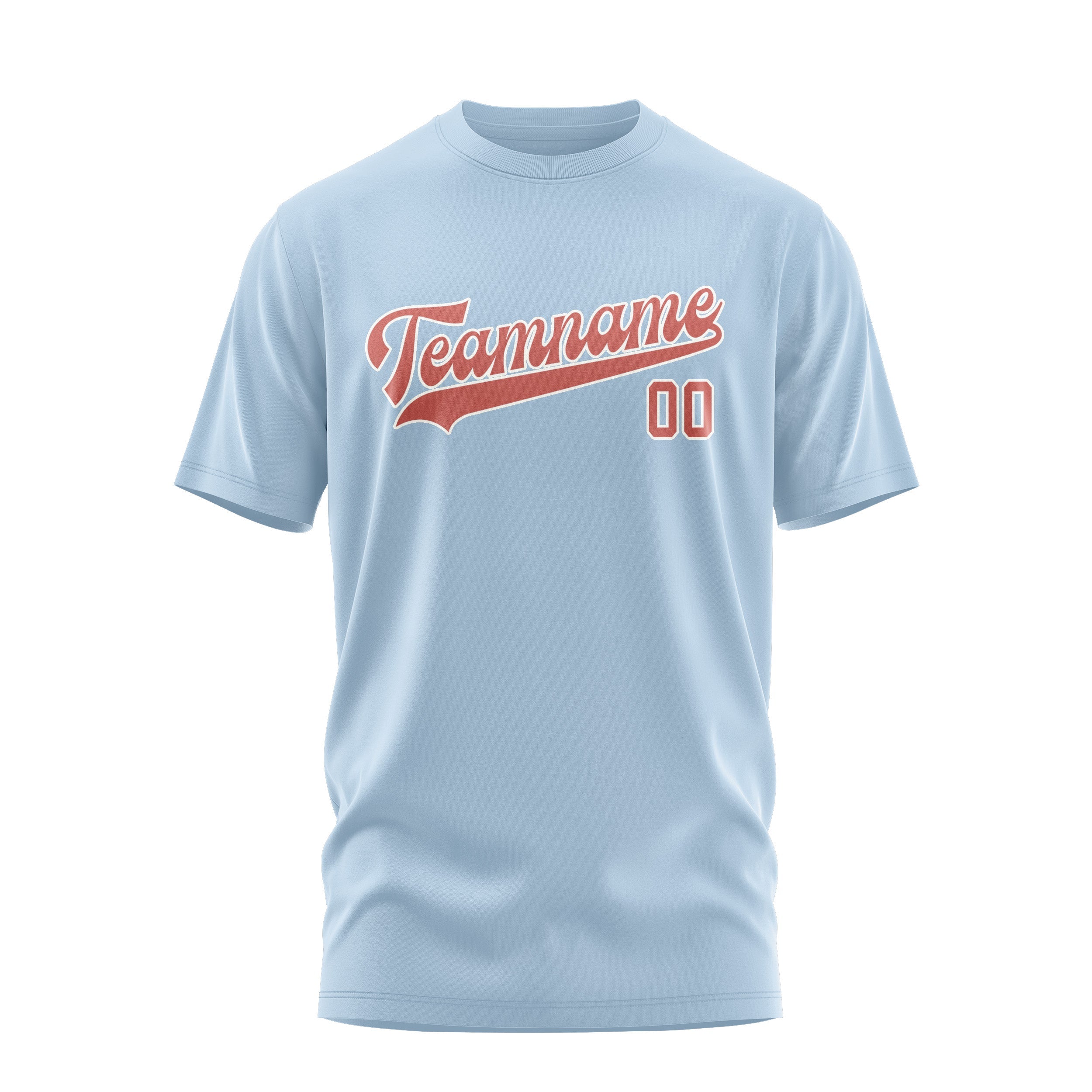 Custom Light Blue Copper Rose T-Shirt