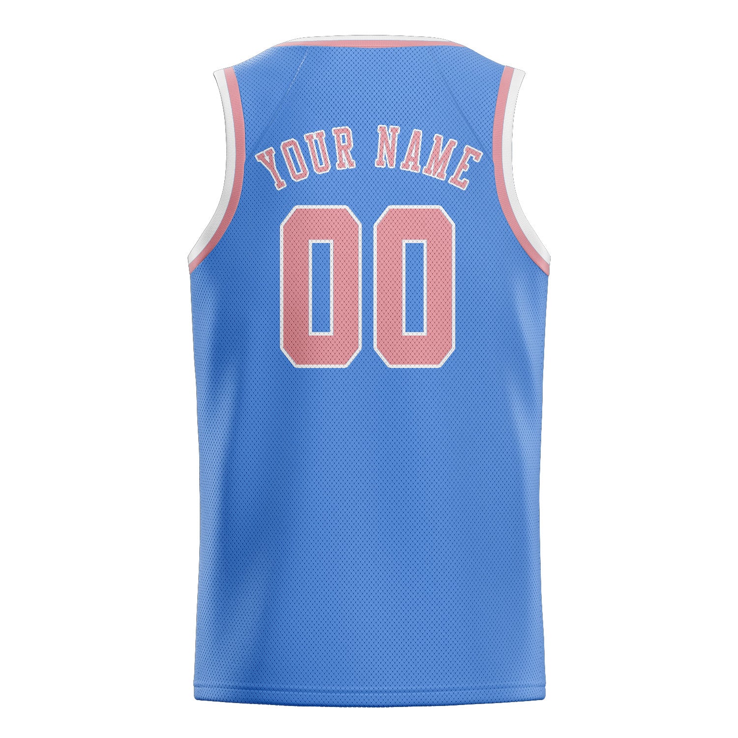 Custom Light Blue Light Pink Basketball Jersey