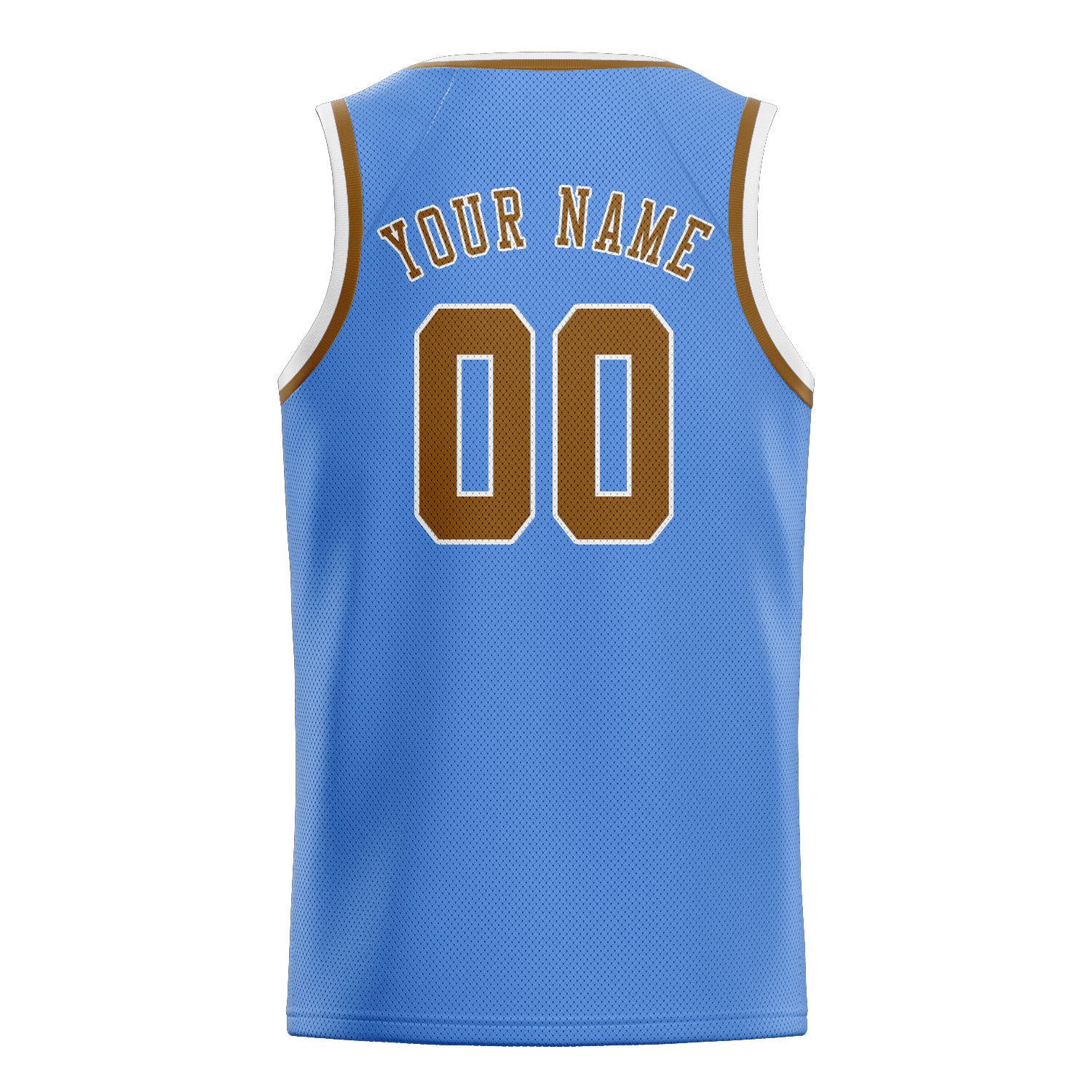 Custom Light Blue Khaki Basketball Jersey