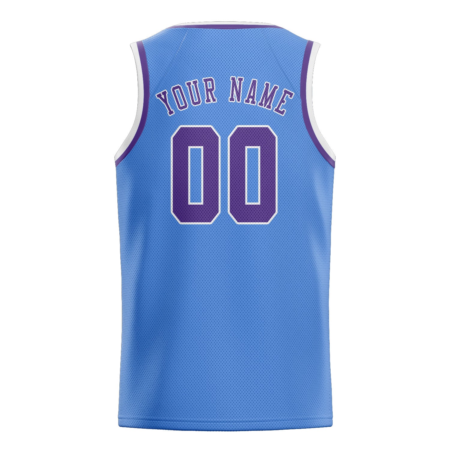Custom Light Blue Light Purple Basketball Jersey