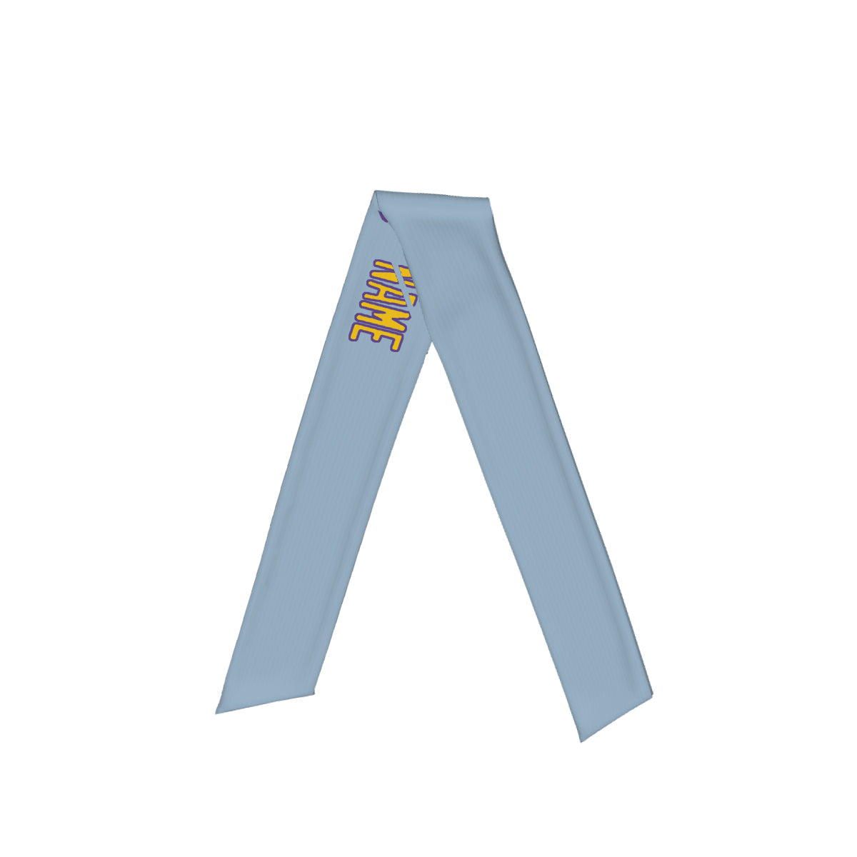 Custom Light Blue Gold Headband