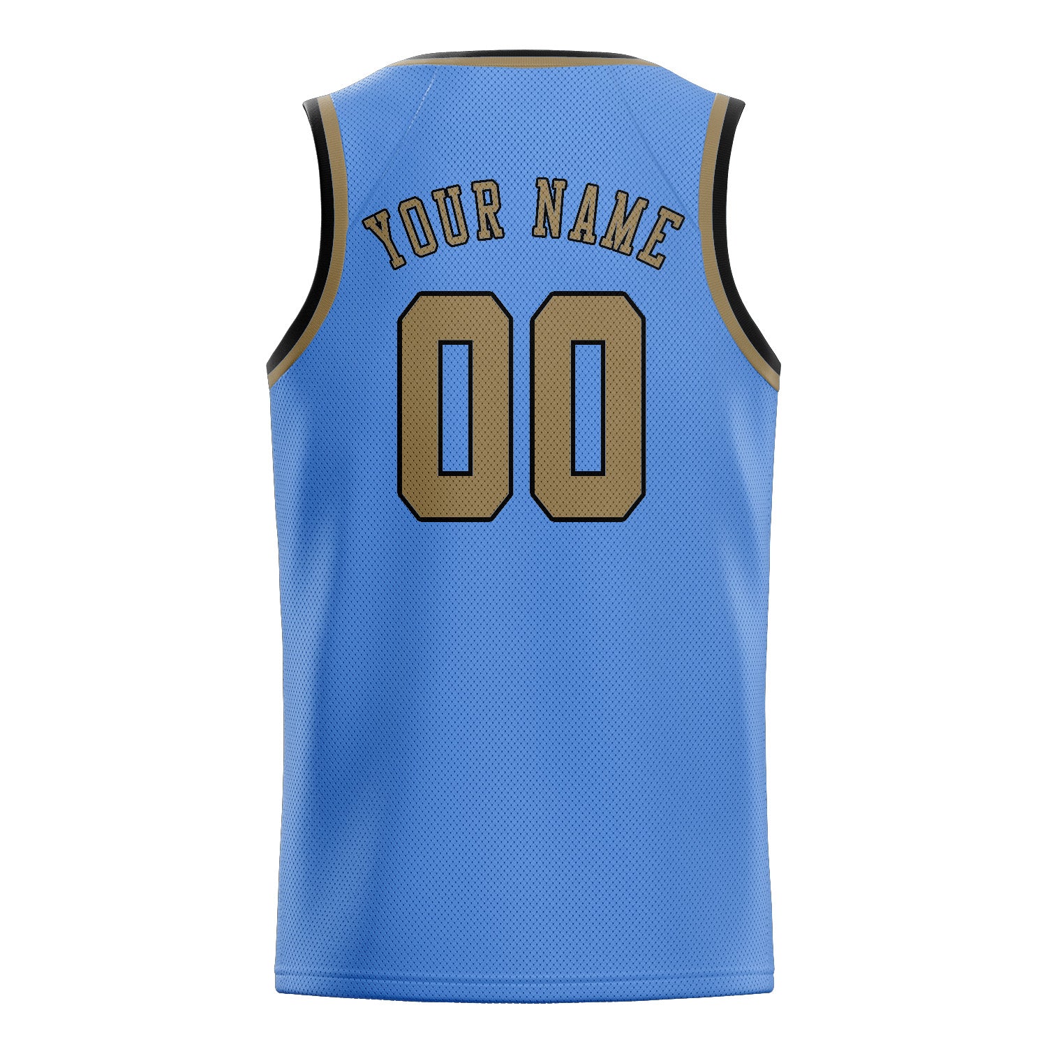 Custom Light Blue Light Khaki Basketball Jersey