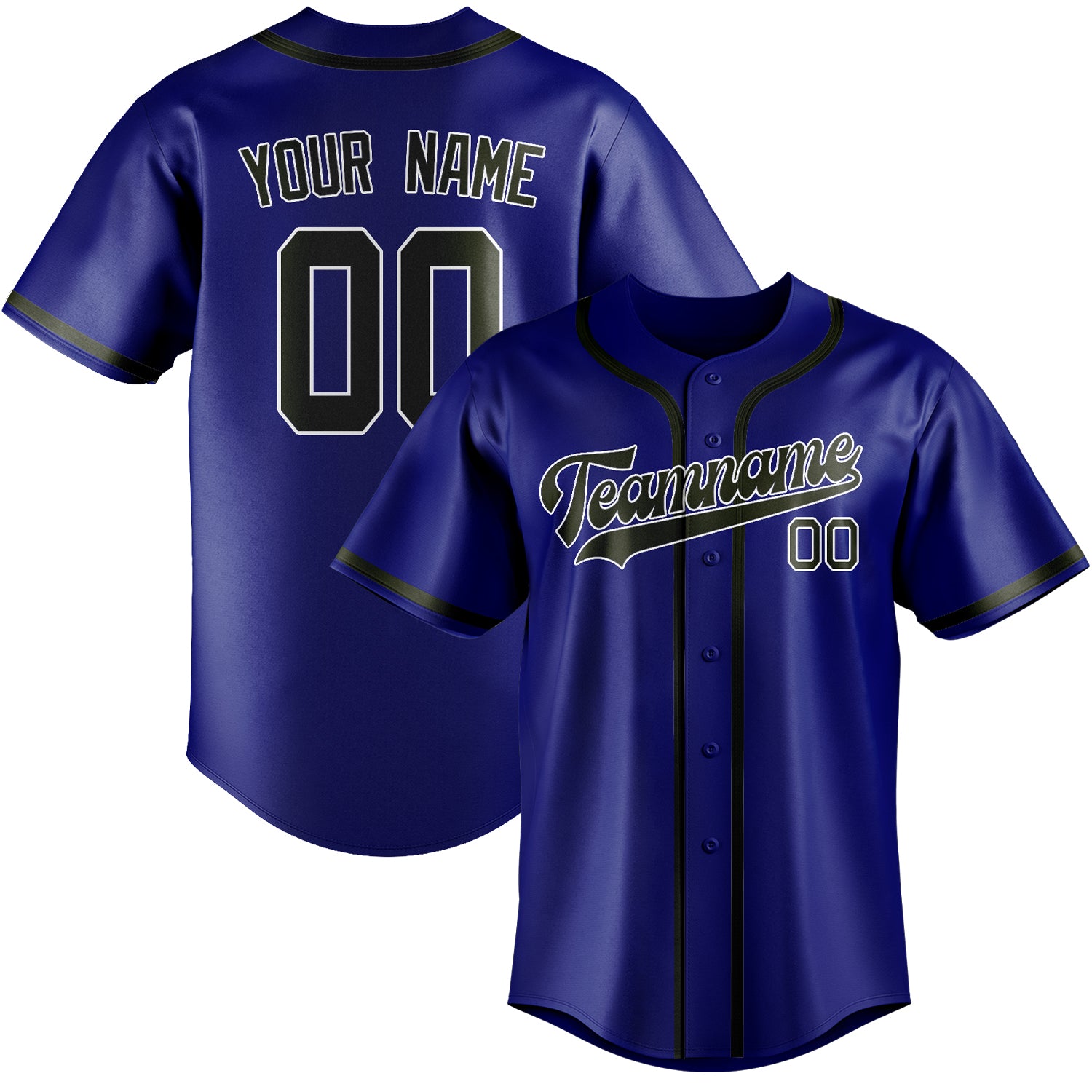 Custom Sky Blue Olive Baseball Jersey