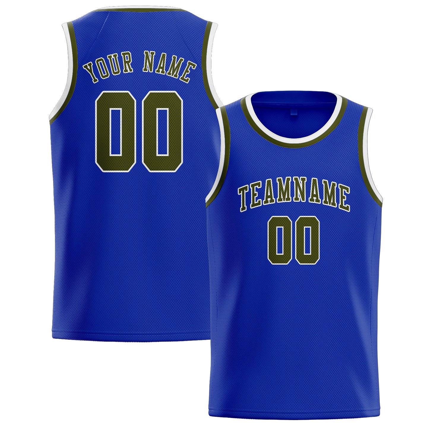 Custom Sky Blue Olive Basketball Jersey