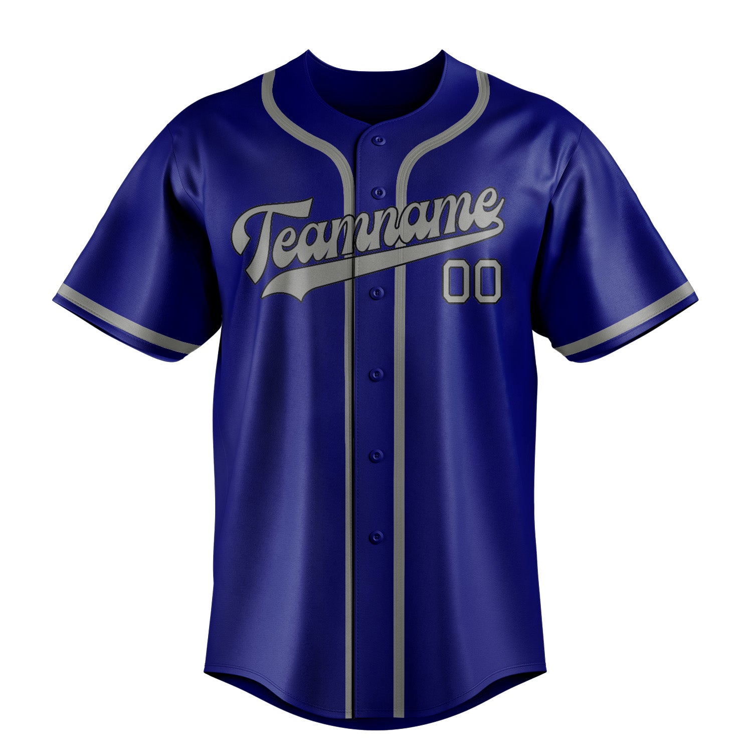 Custom Sky Blue Gray Baseball Jersey