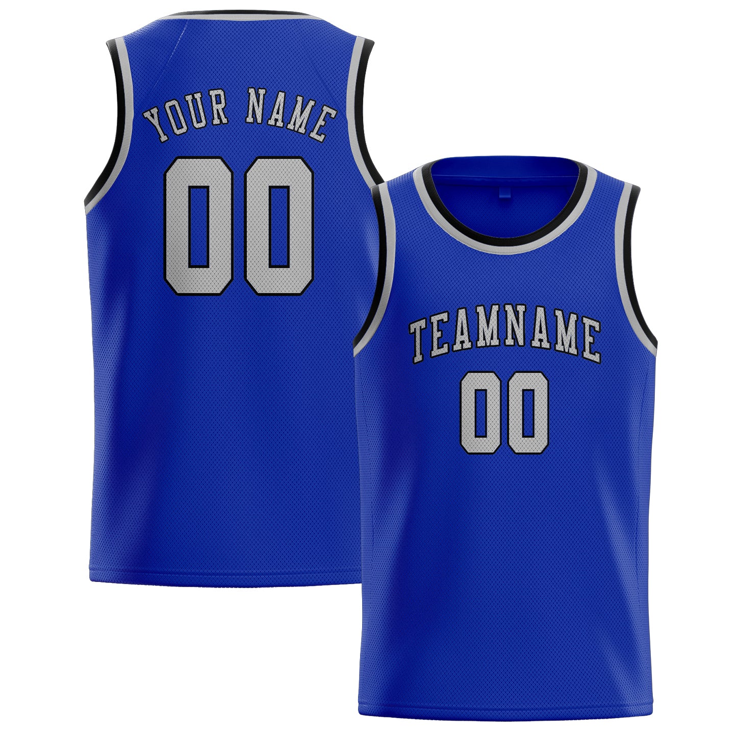 Custom Sky Blue Gray Basketball Jersey