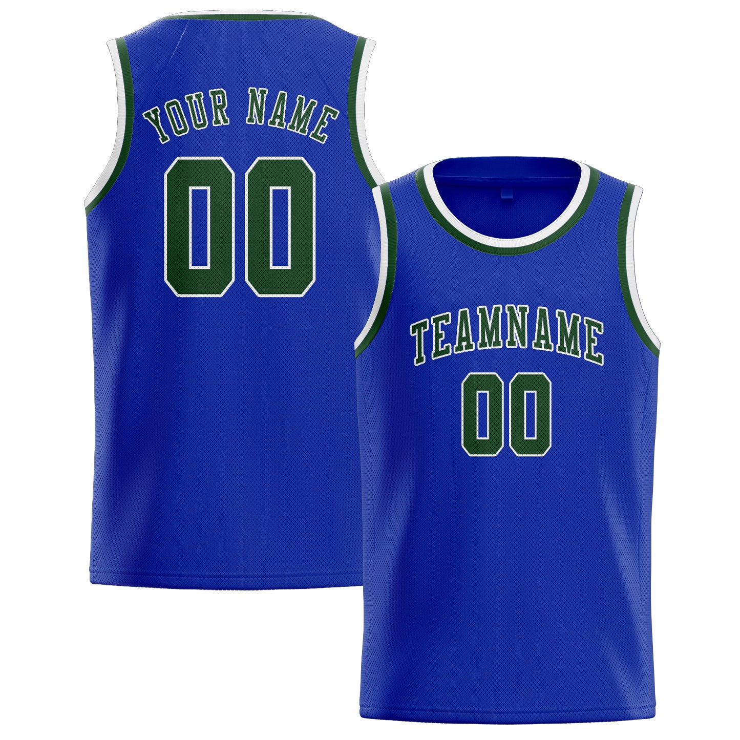Custom Sky Blue Dark Green Basketball Jersey