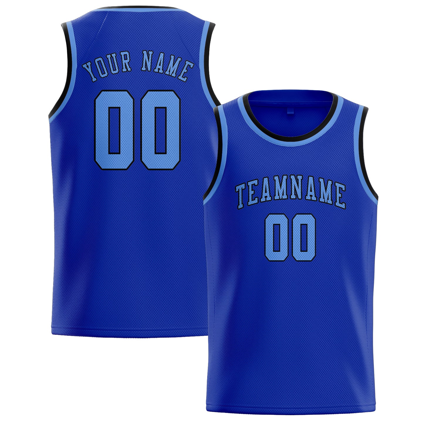 Custom Sky Blue Light Blue Basketball Jersey