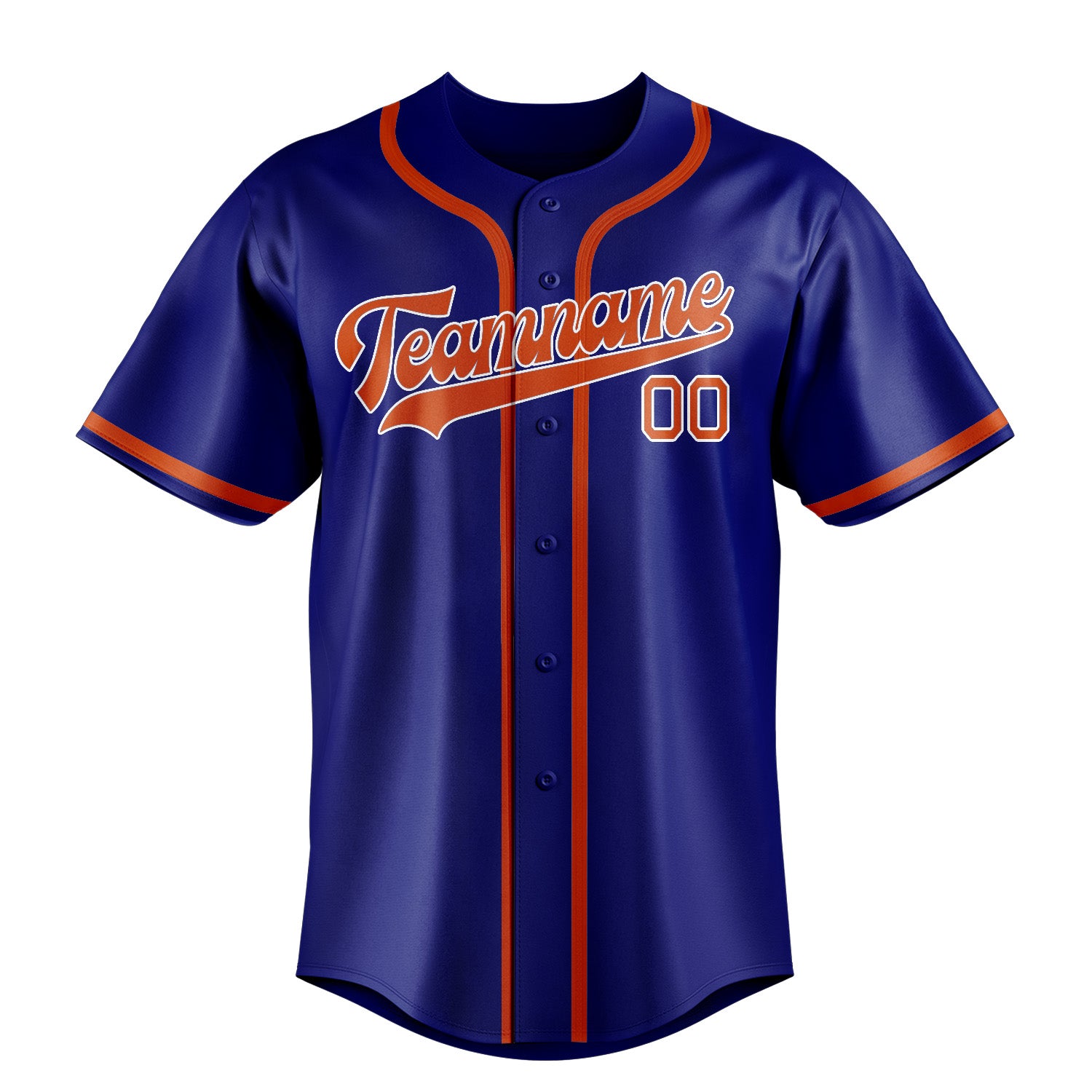Custom Sky Blue Orange Red Baseball Jersey