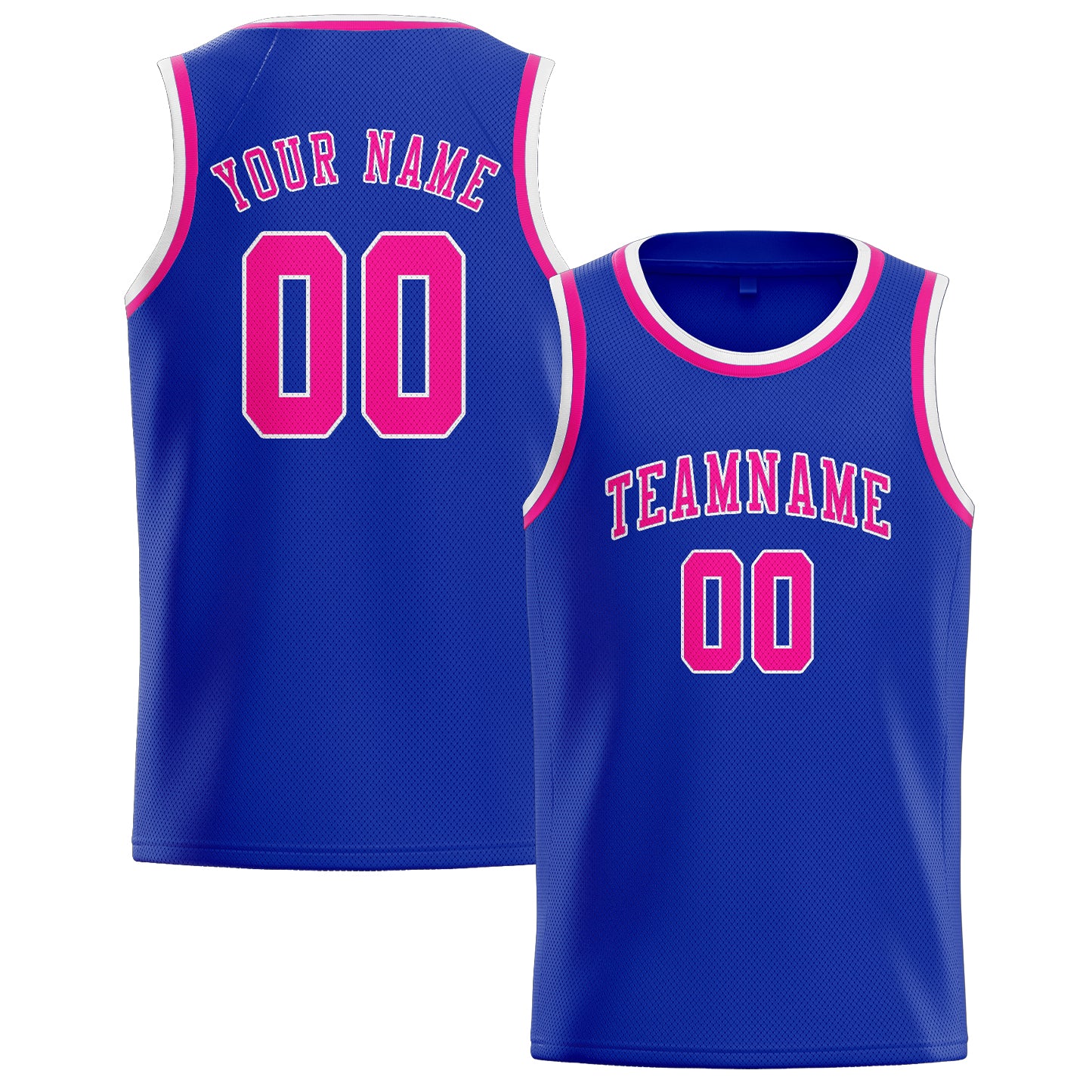 Custom Sky Blue Pink Basketball Jersey