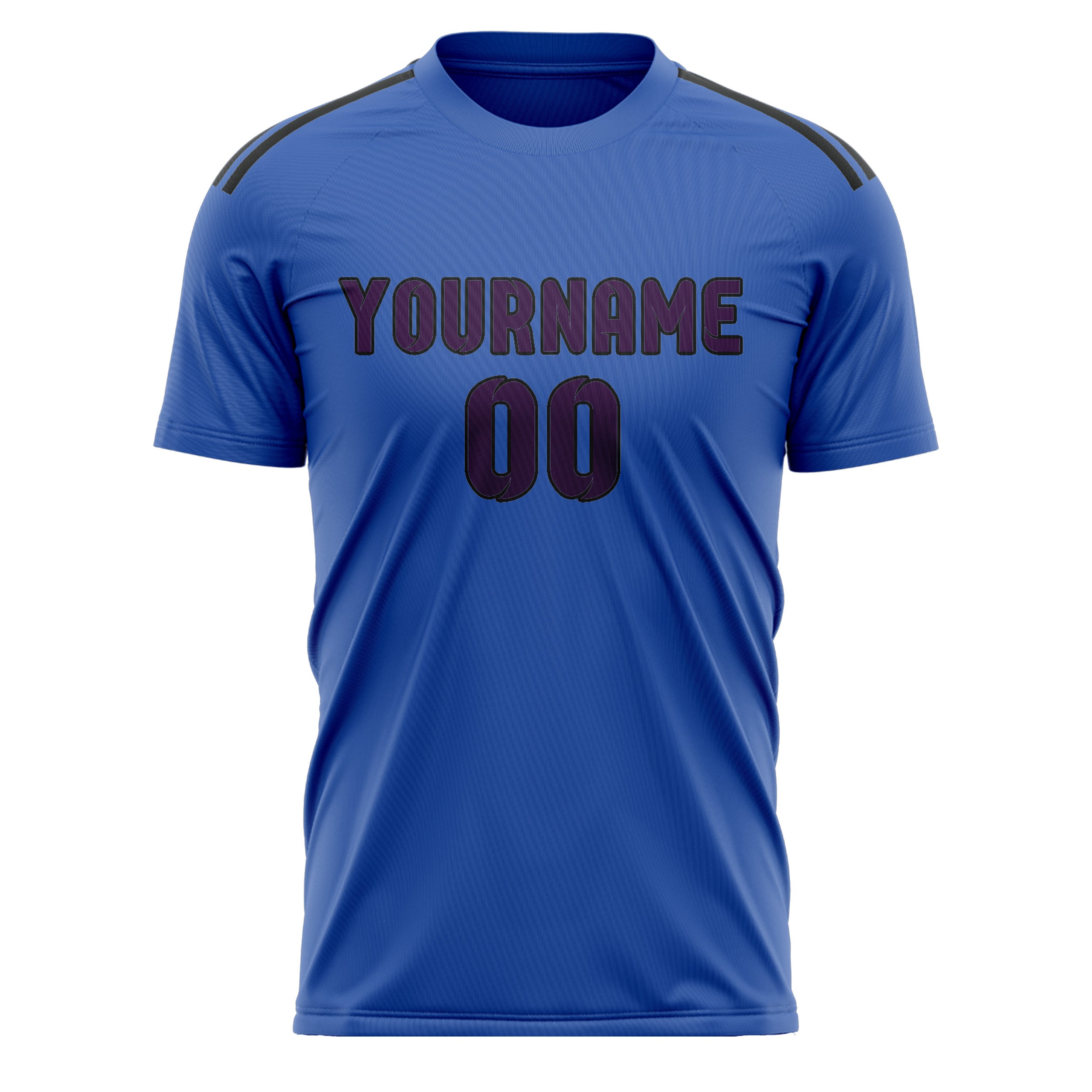 Custom Sky Blue Purple Soccer Jersey