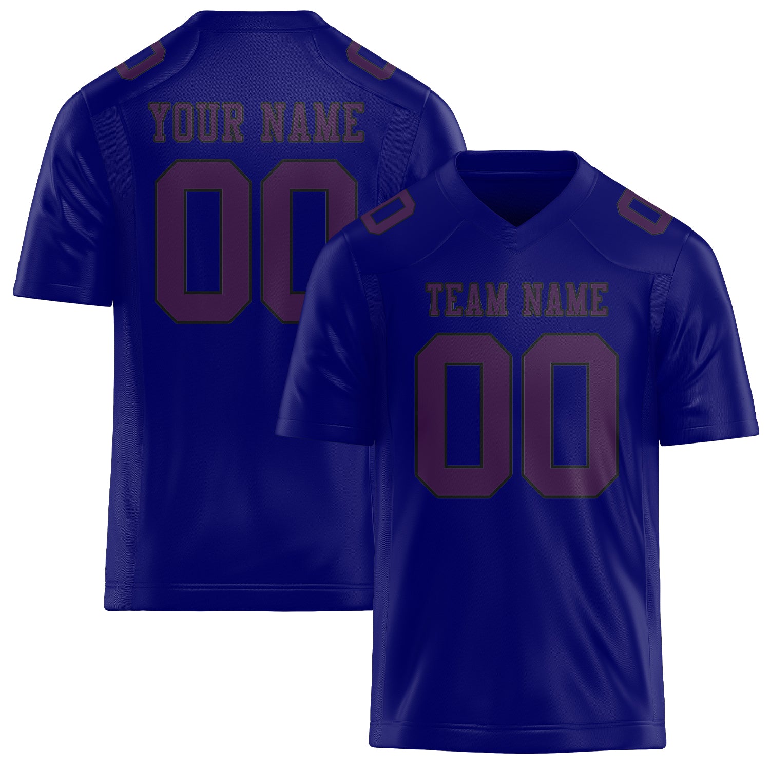 Custom Sky Blue Purple Football Jersey