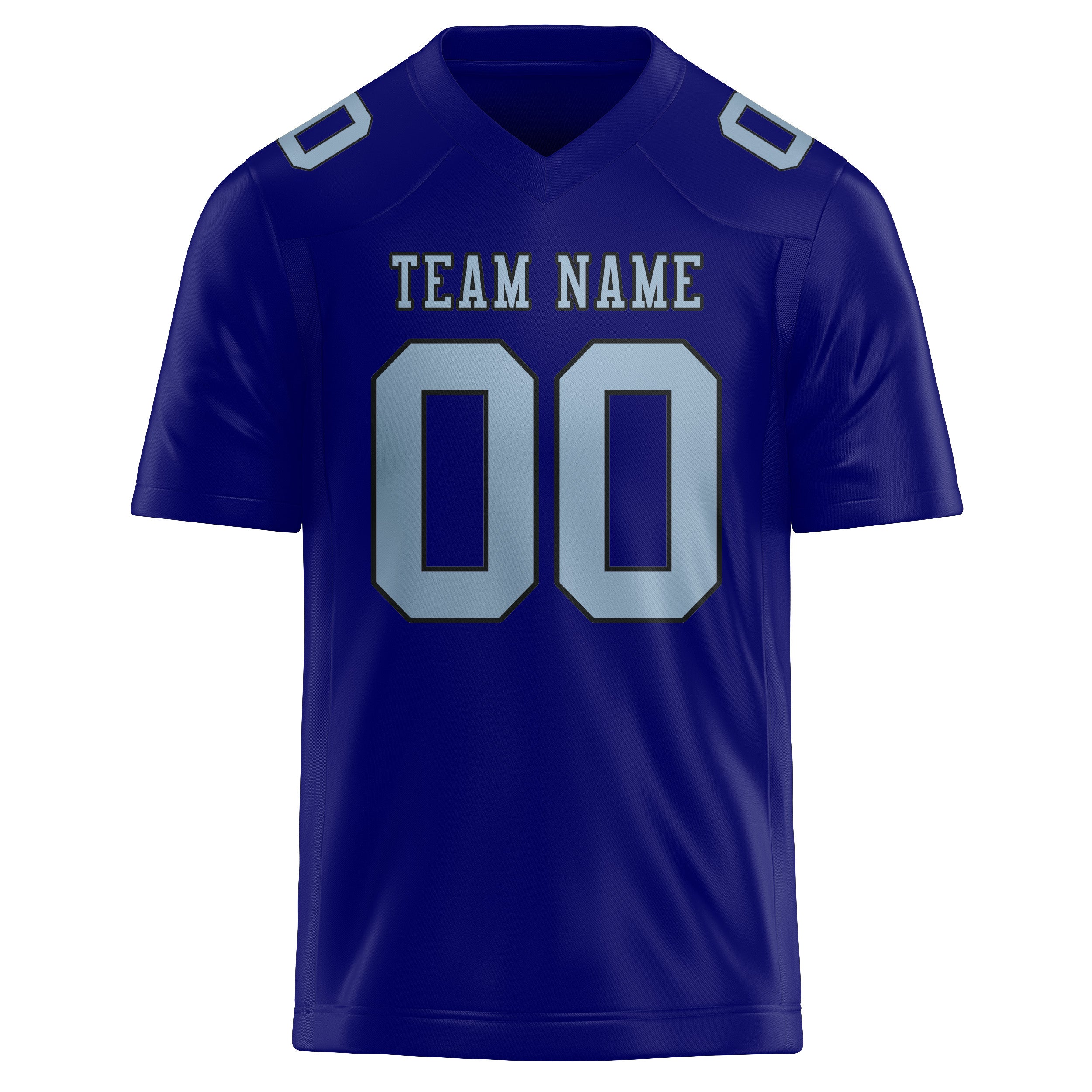 Custom Sky Blue Light Blue Football Jersey