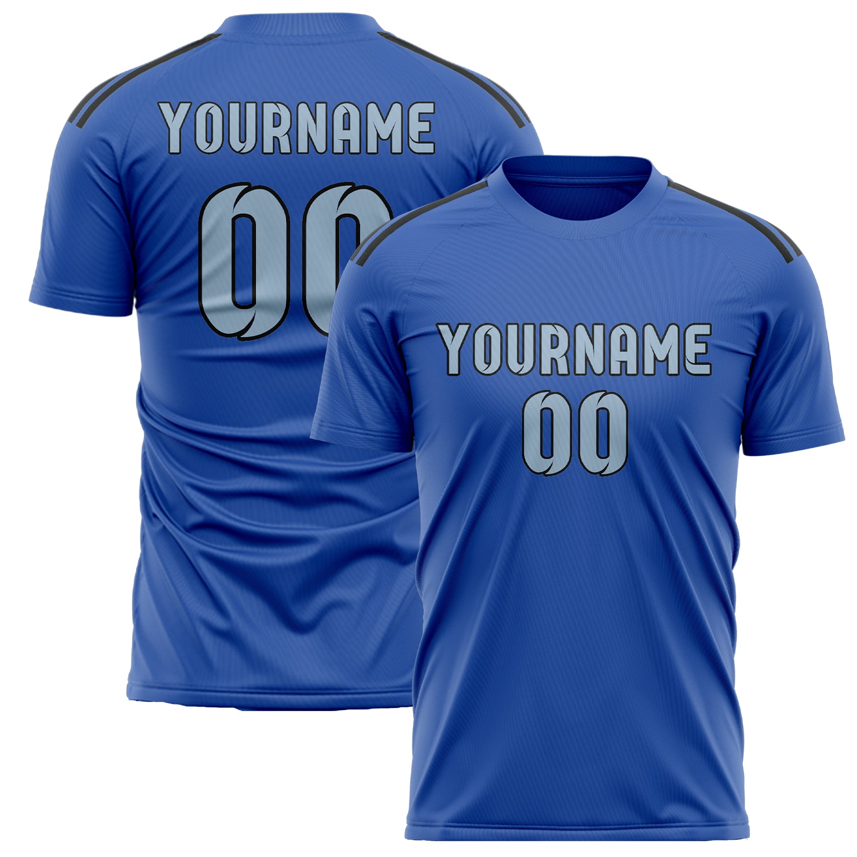 Custom Sky Blue Light Blue Soccer Jersey