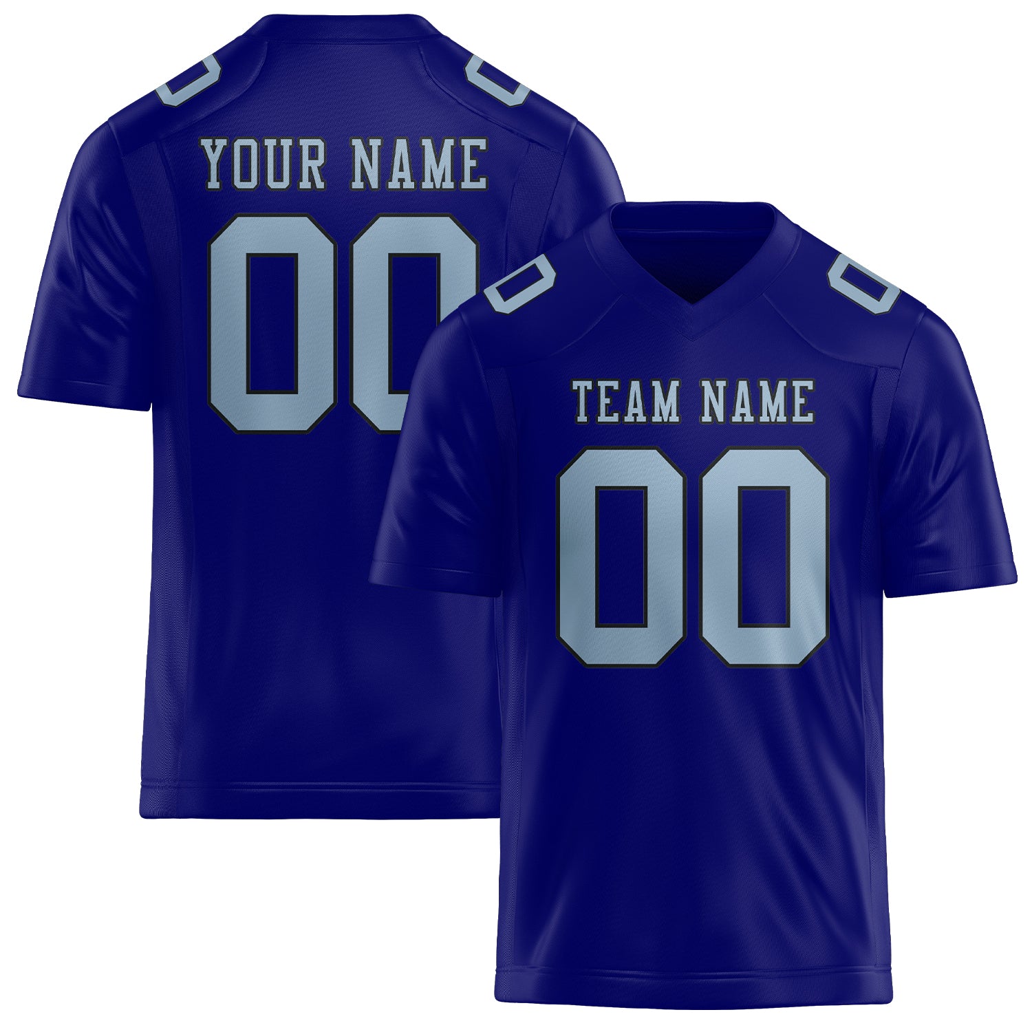 Custom Sky Blue Light Blue Football Jersey