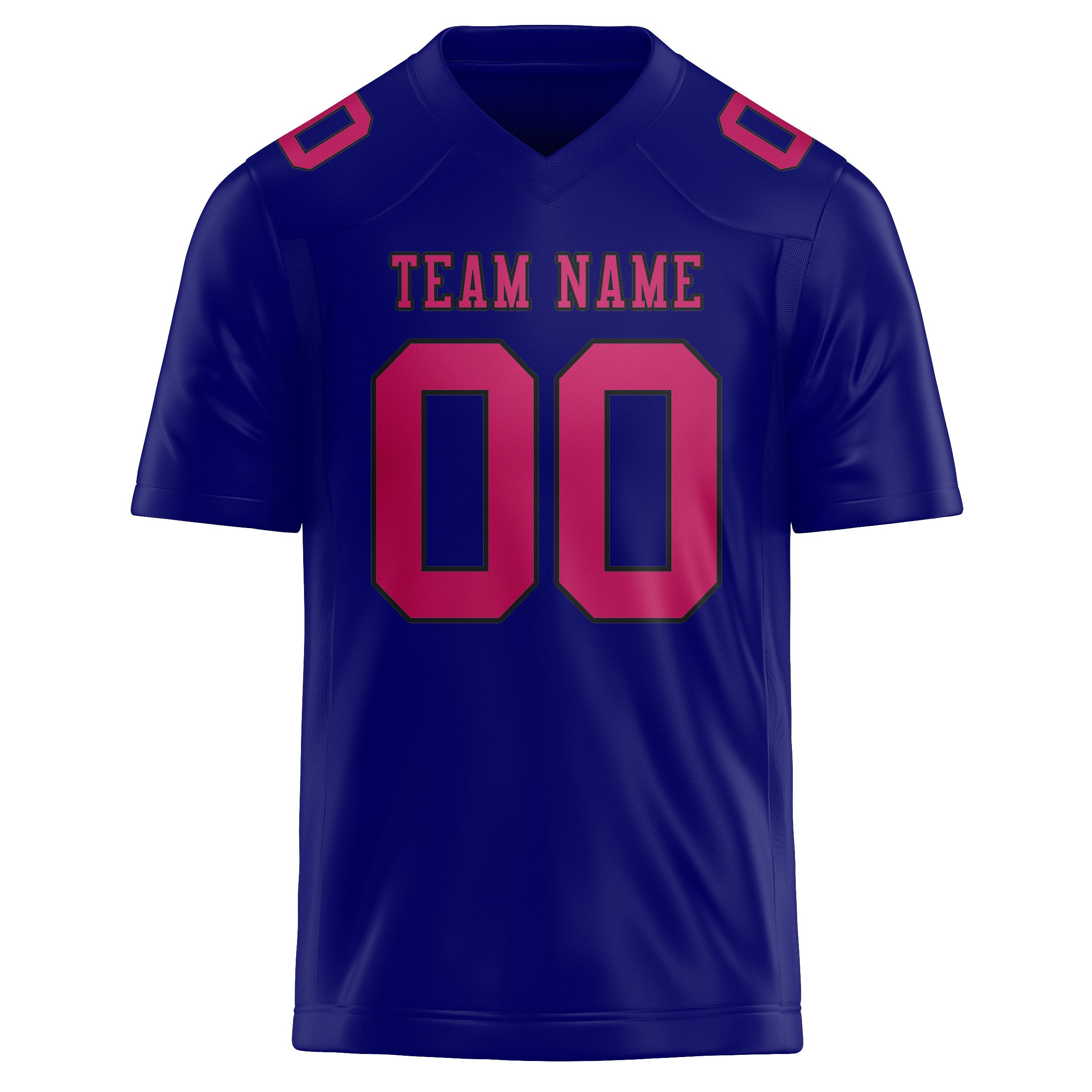 Custom Sky Blue Pink Football Jersey