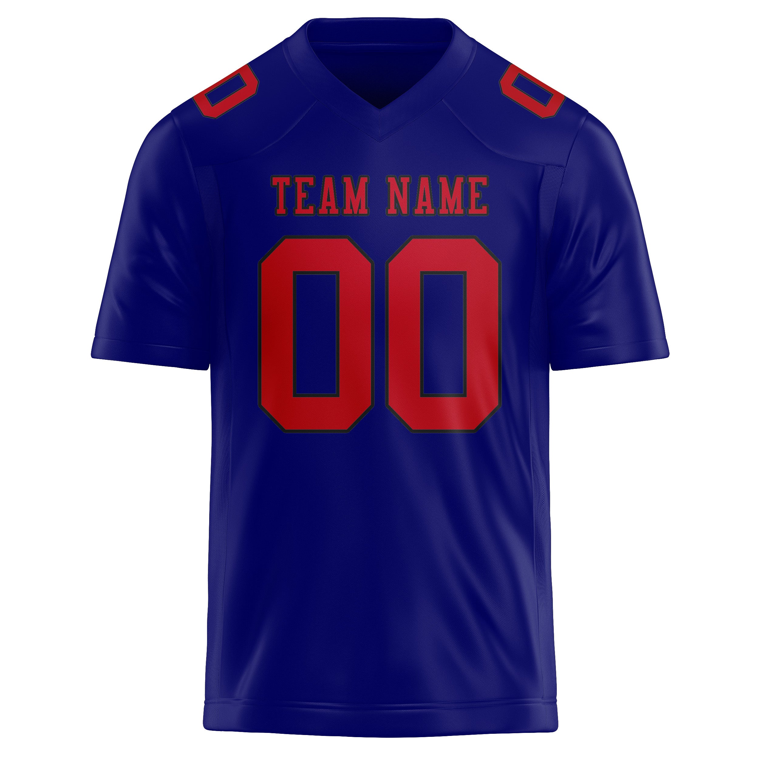 Custom Sky Blue Red Football Jersey