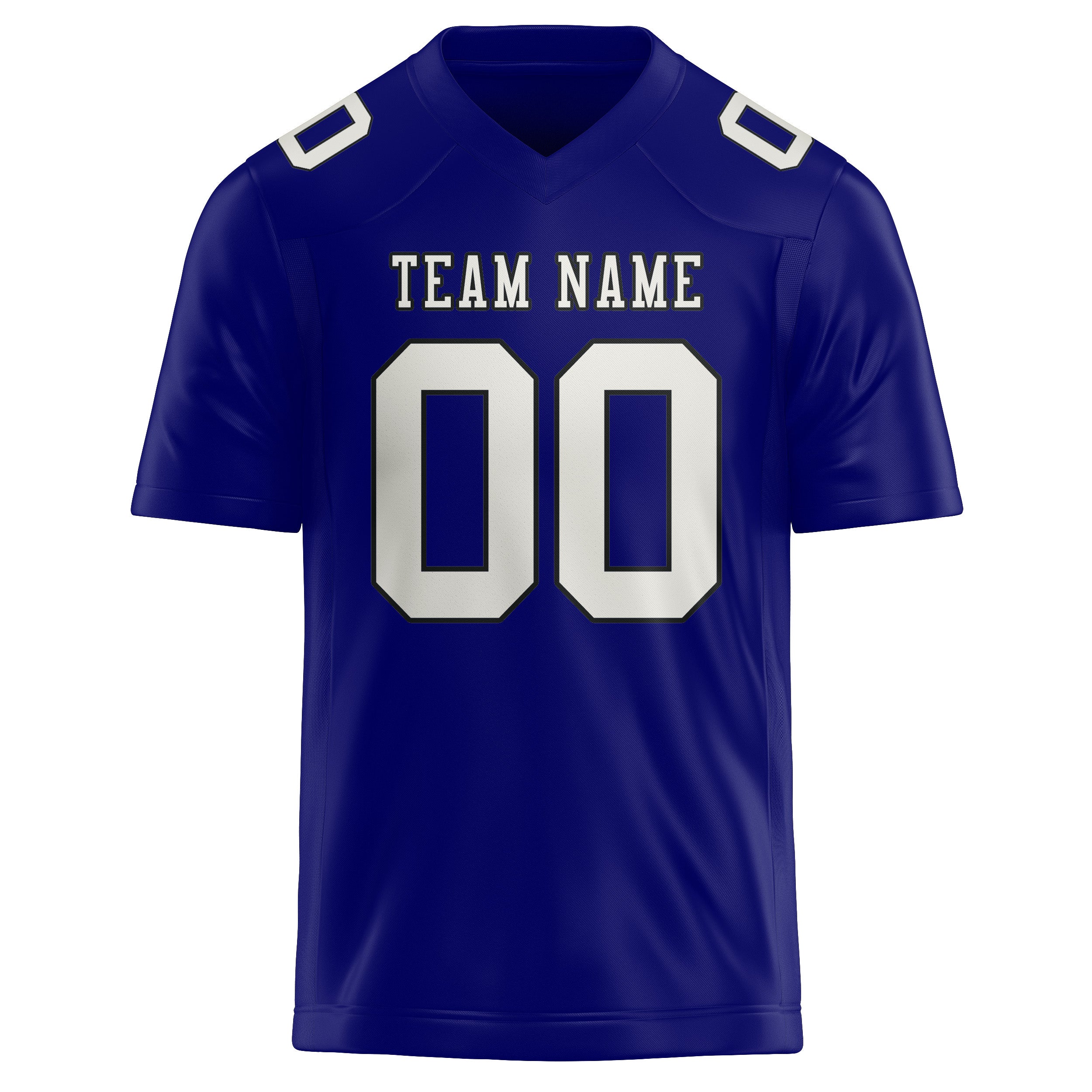 Custom Sky Blue White Football Jersey