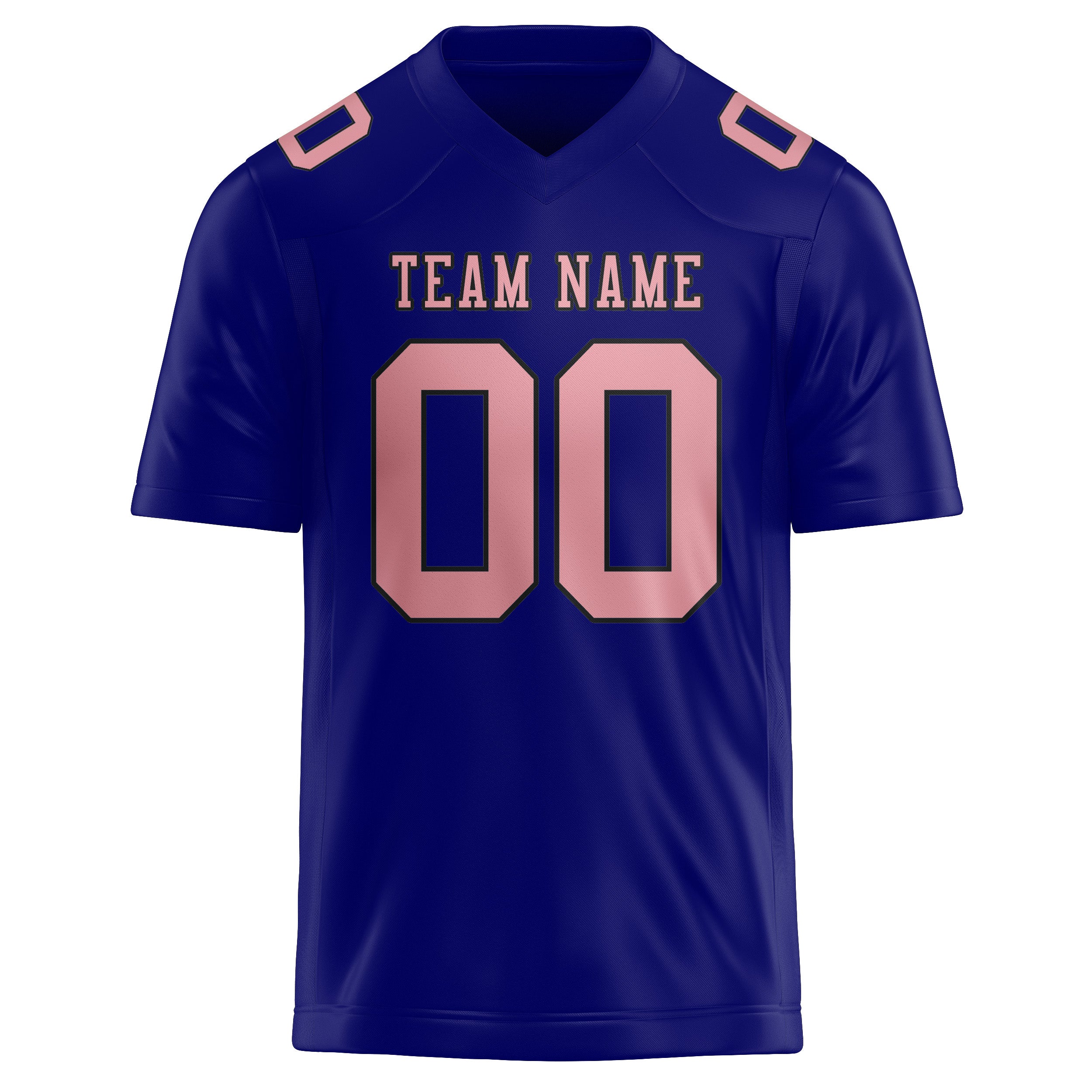 Custom Sky Blue Light Pink Football Jersey