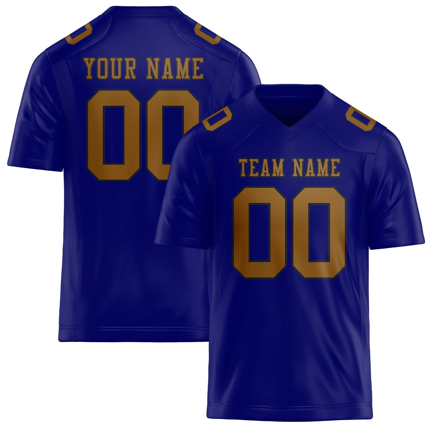 Custom Sky Blue Khaki Football Jersey