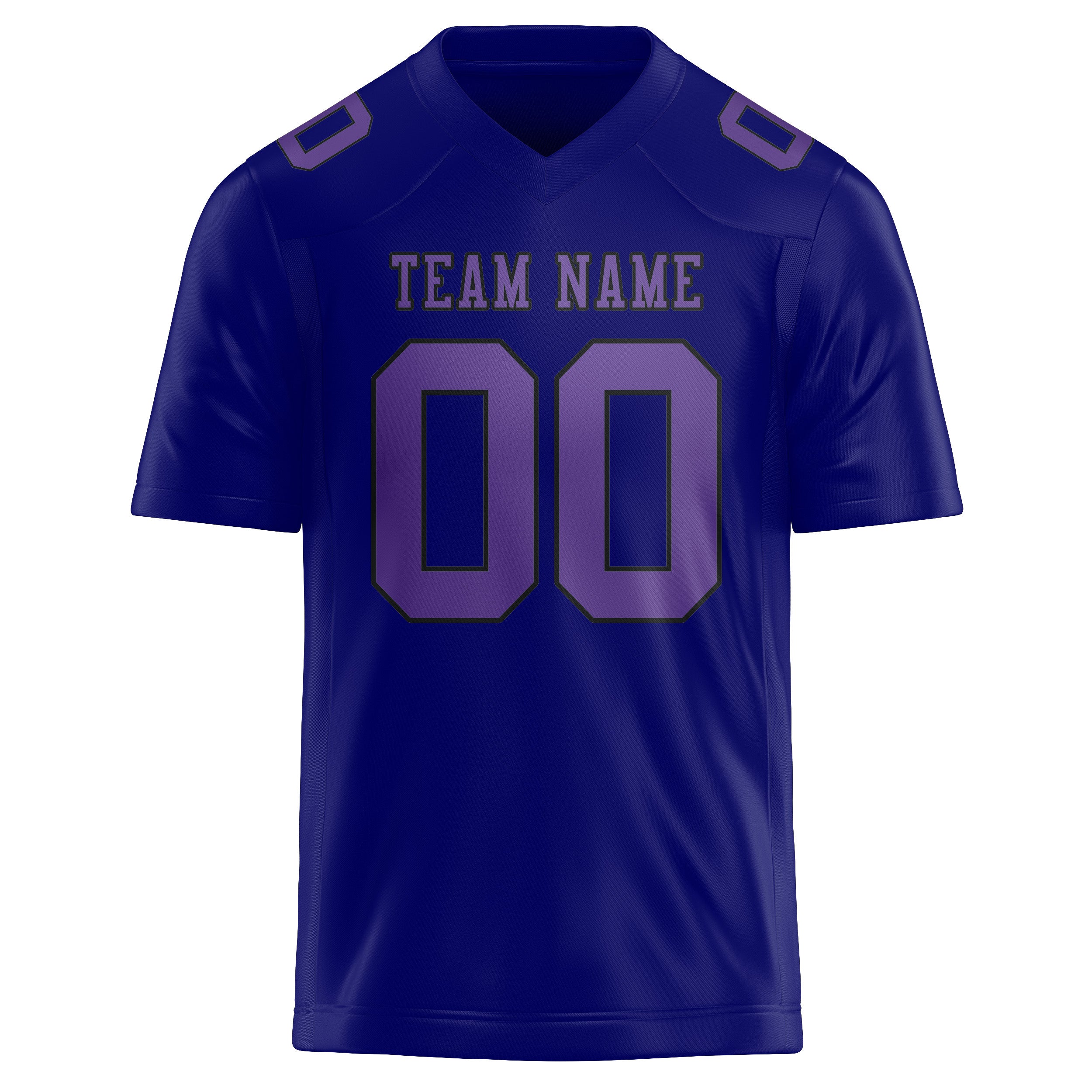 Custom Sky Blue Light Purple Football Jersey