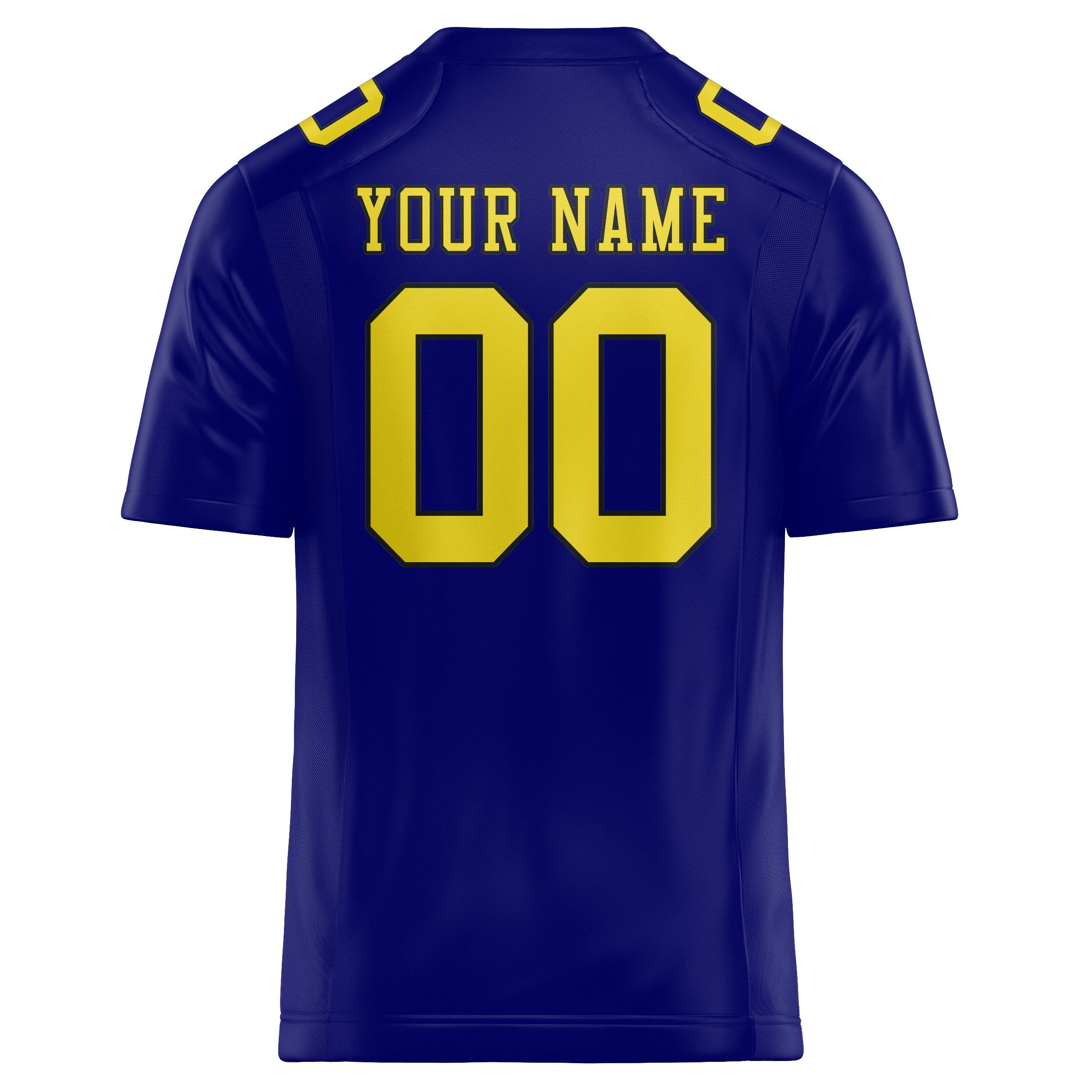 Custom Sky Blue Light Yellow Football Jersey