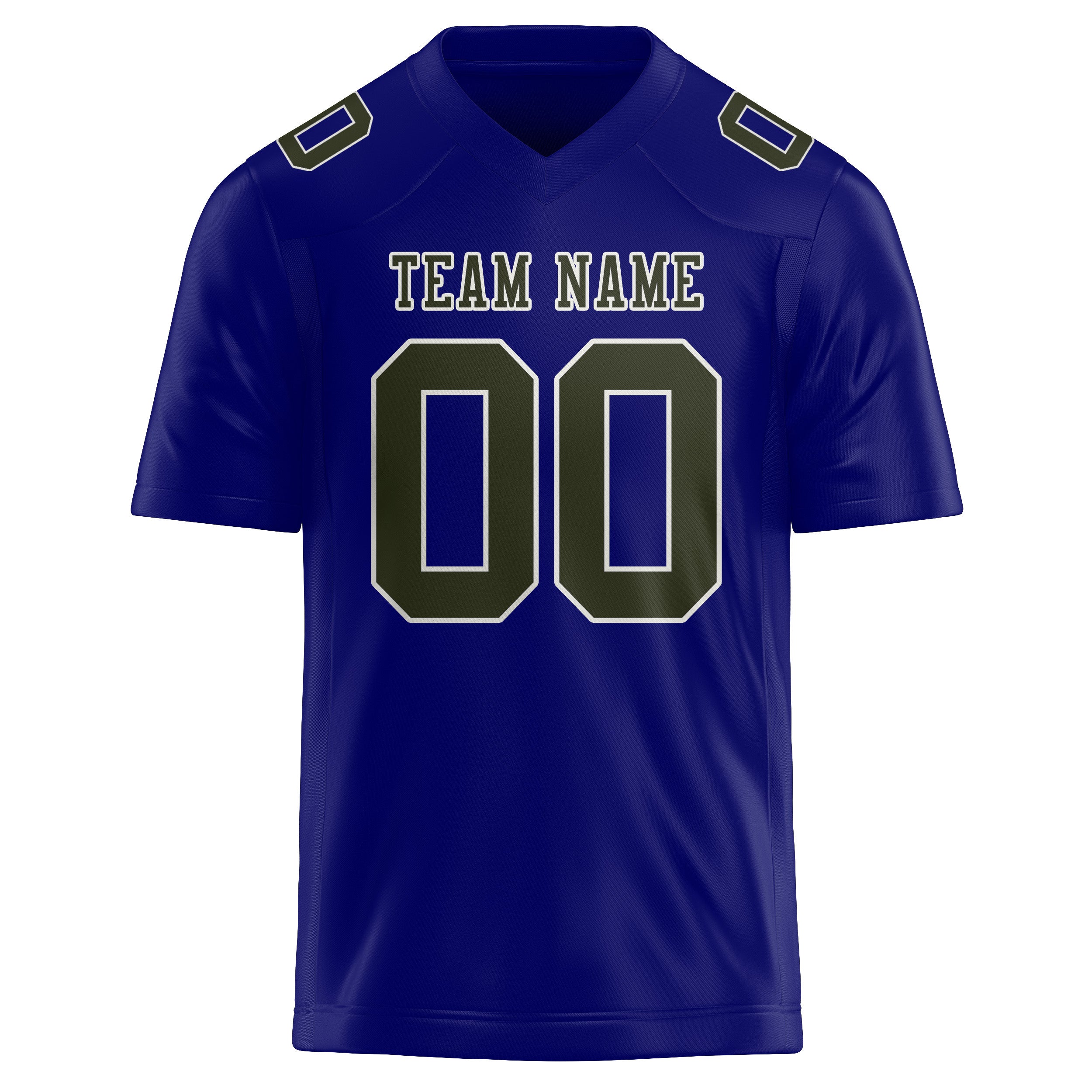 Custom Sky Blue Olive Football Jersey