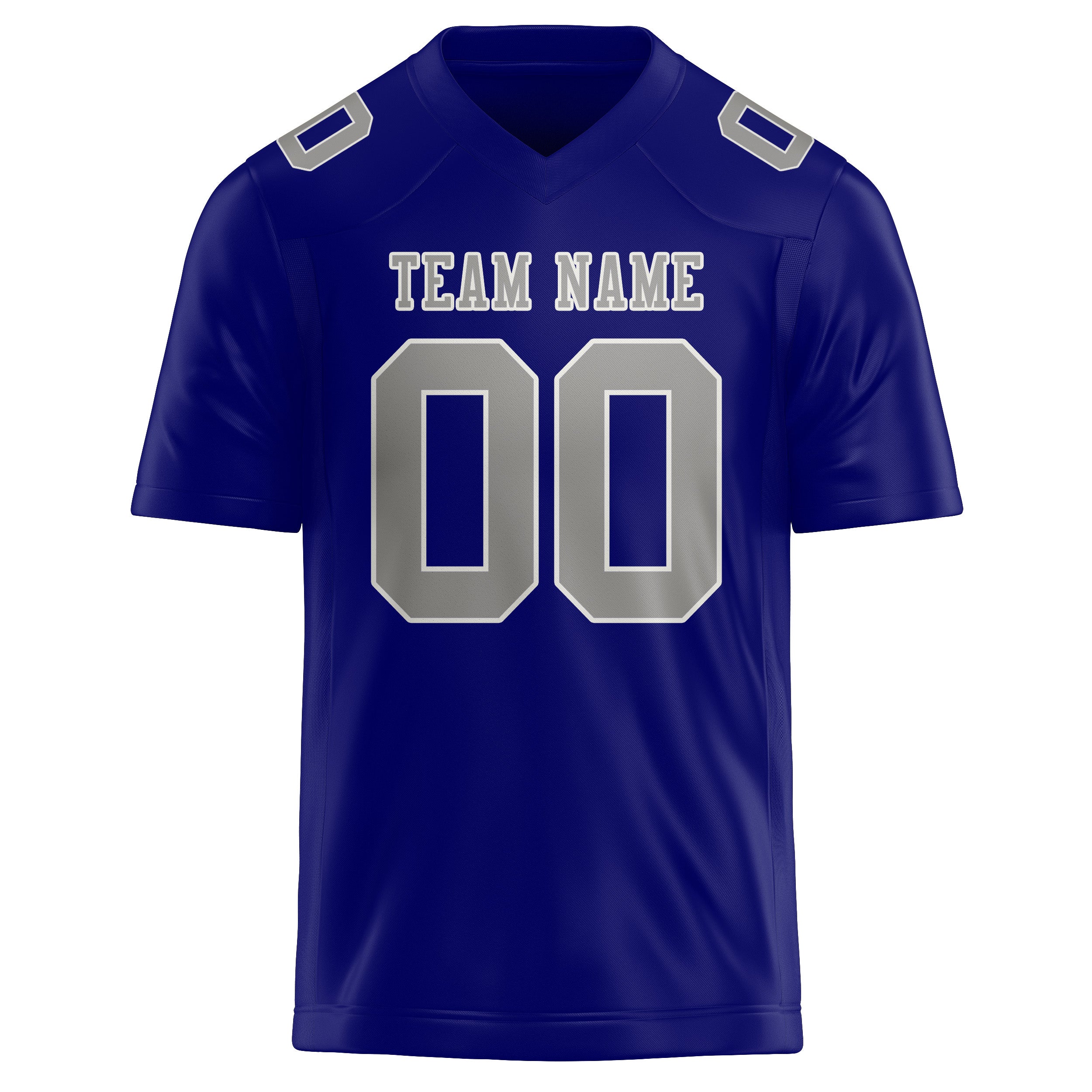 Custom Sky Blue Gray Football Jersey
