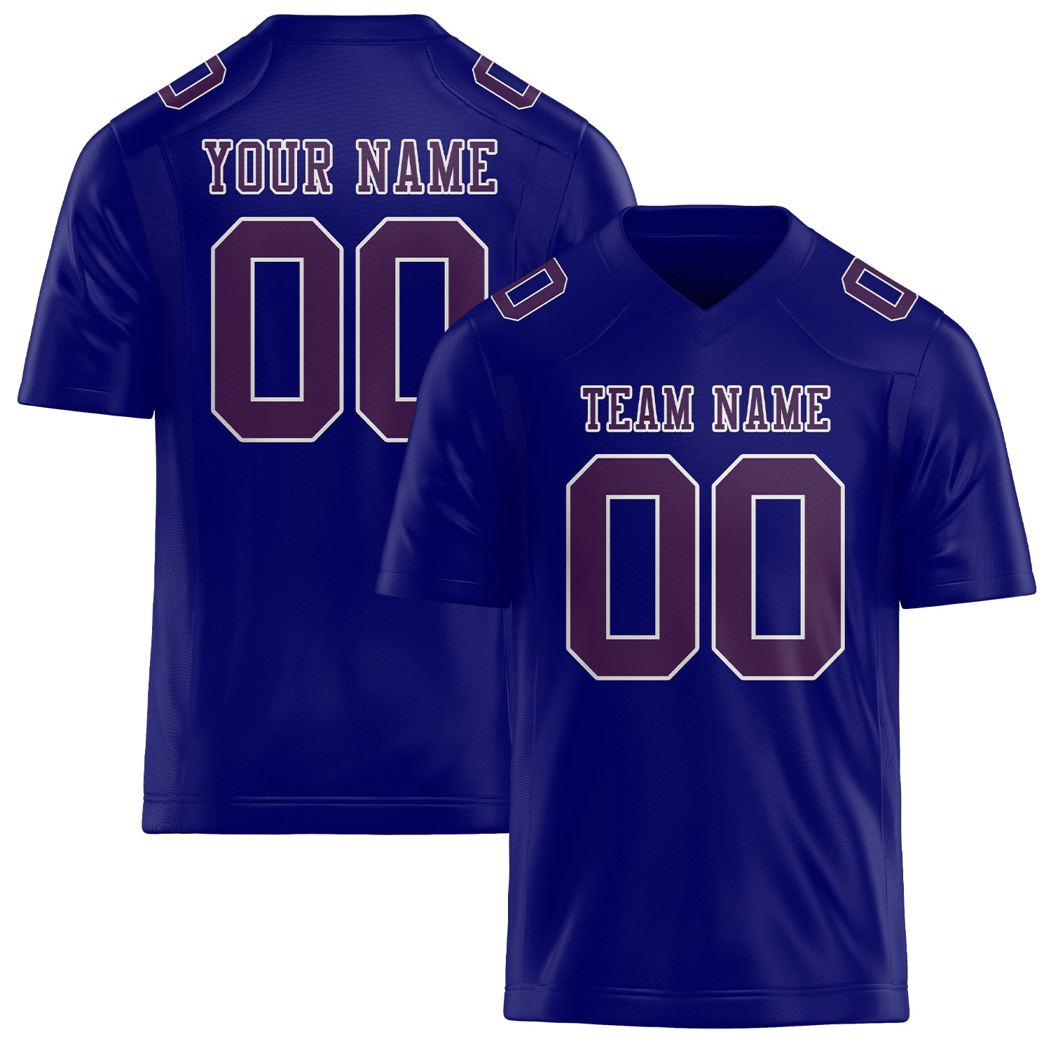 Custom Sky Blue Purple Football Jersey
