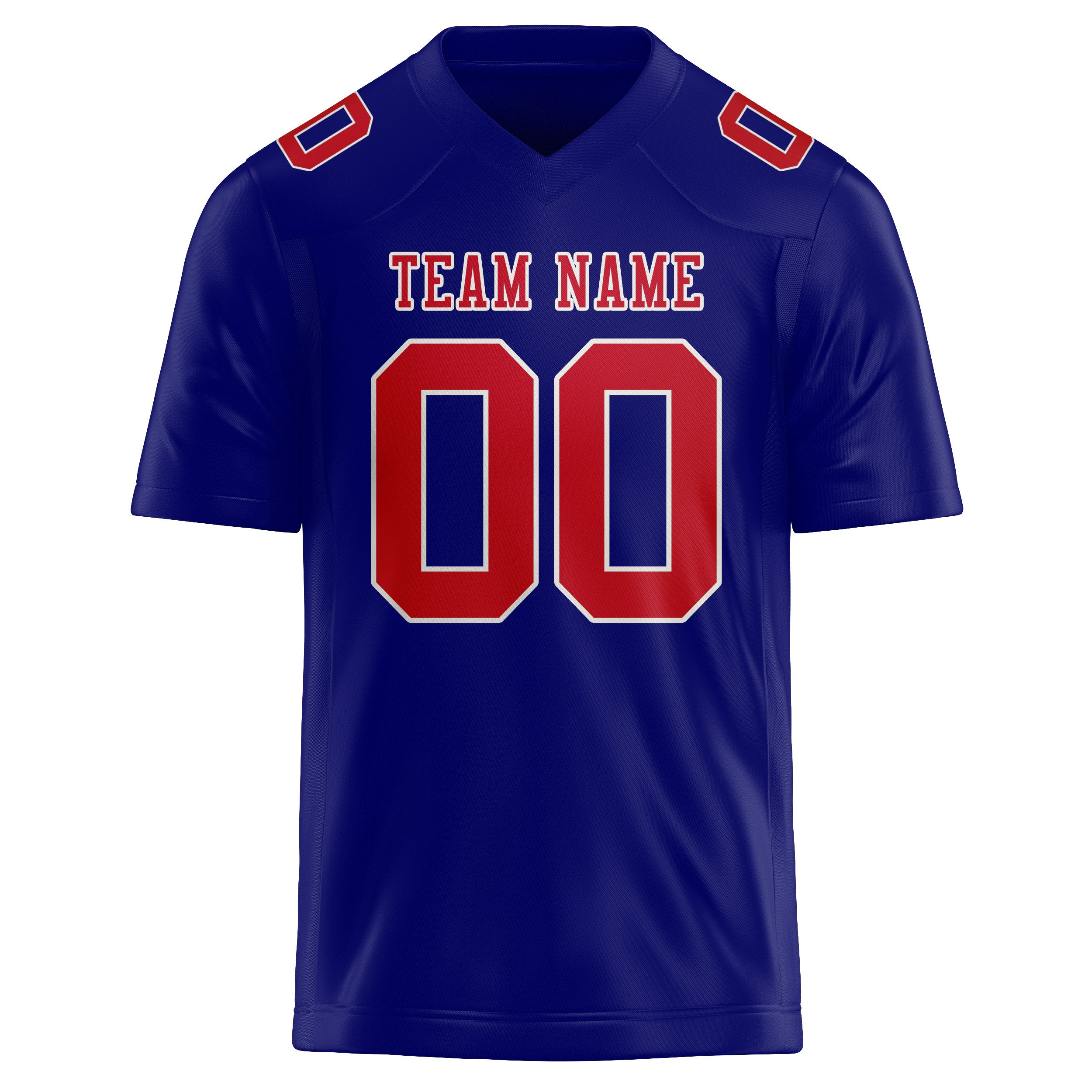 Custom Sky Blue Red Football Jersey