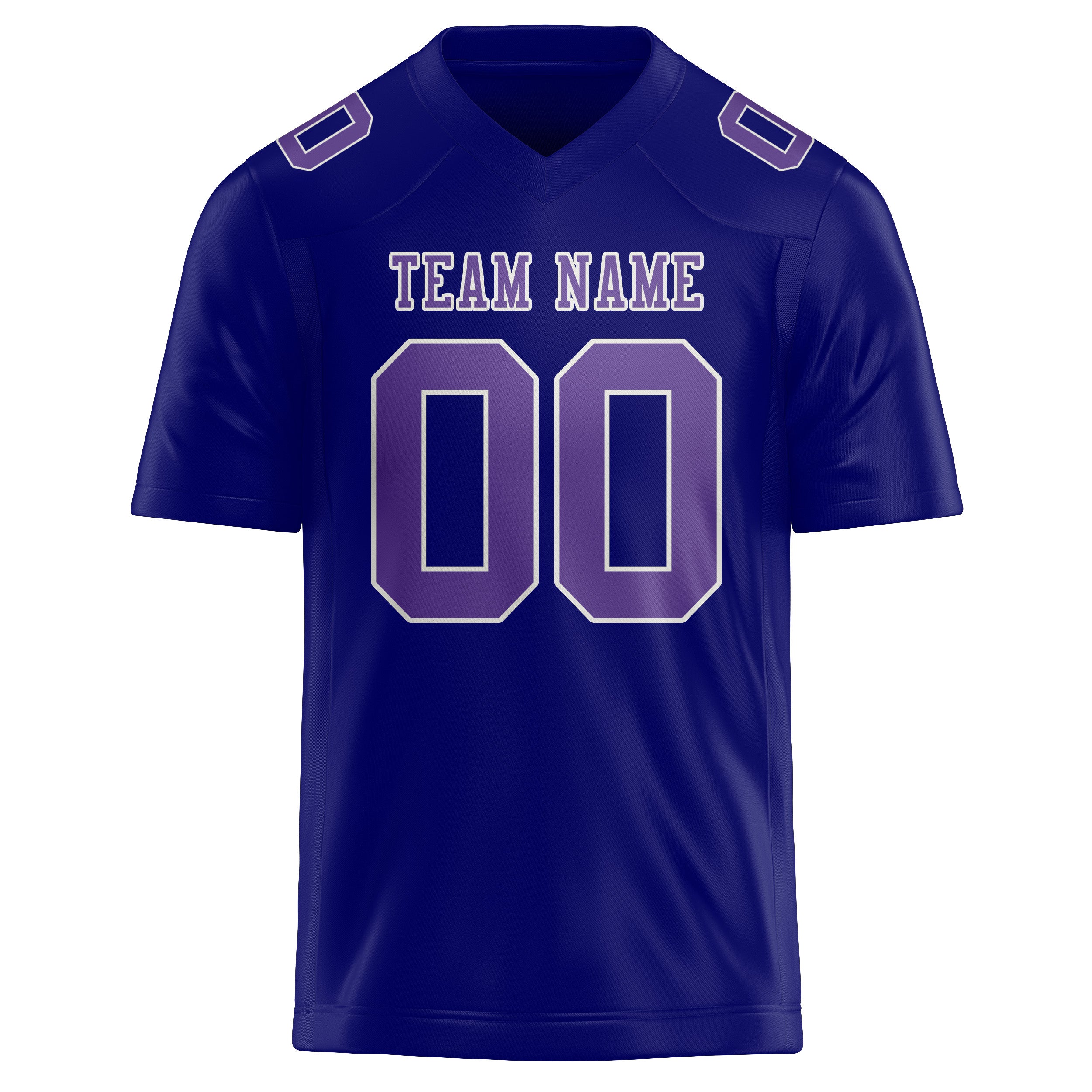 Custom Sky Blue Light Purple Football Jersey