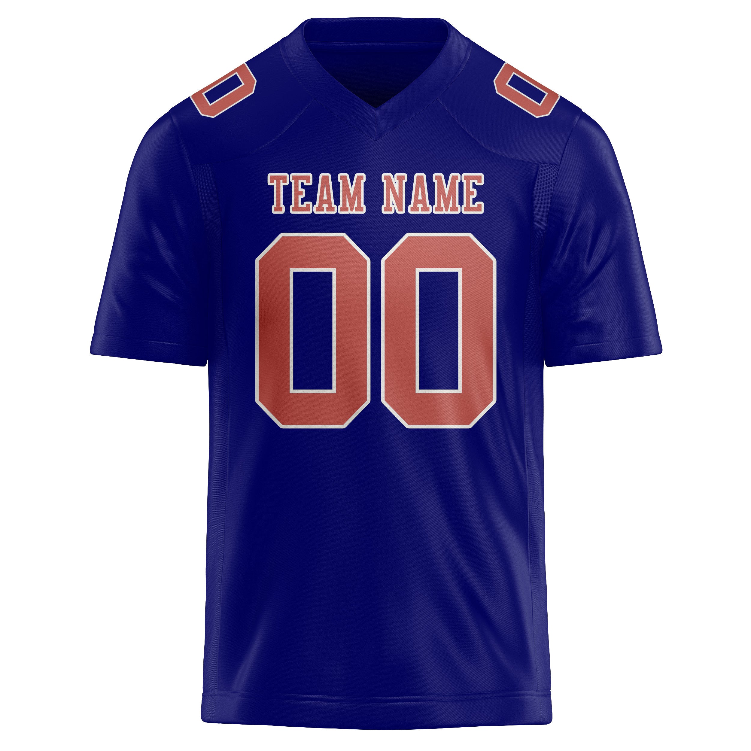 Custom Sky Blue Copper Rose Football Jersey