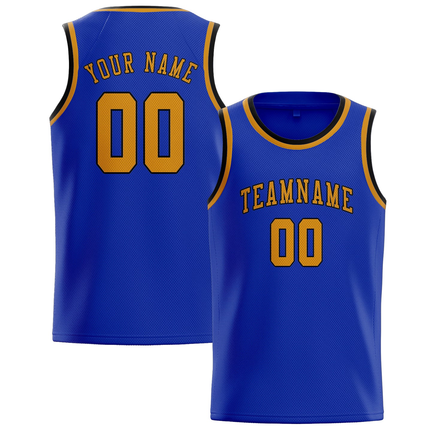 Custom Sky Blue Yellow Basketball Jersey