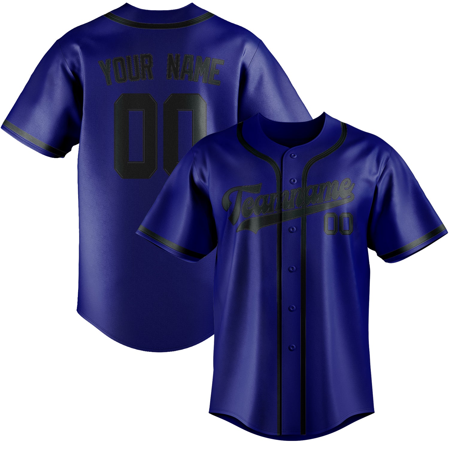 Custom Sky Blue Dark Grey Baseball Jersey