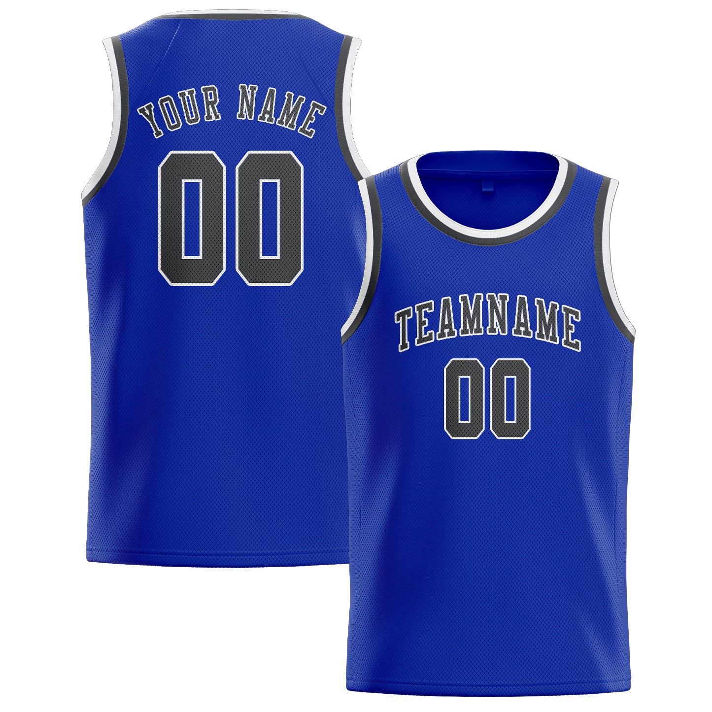 Custom Sky Blue Dark Grey Basketball Jersey